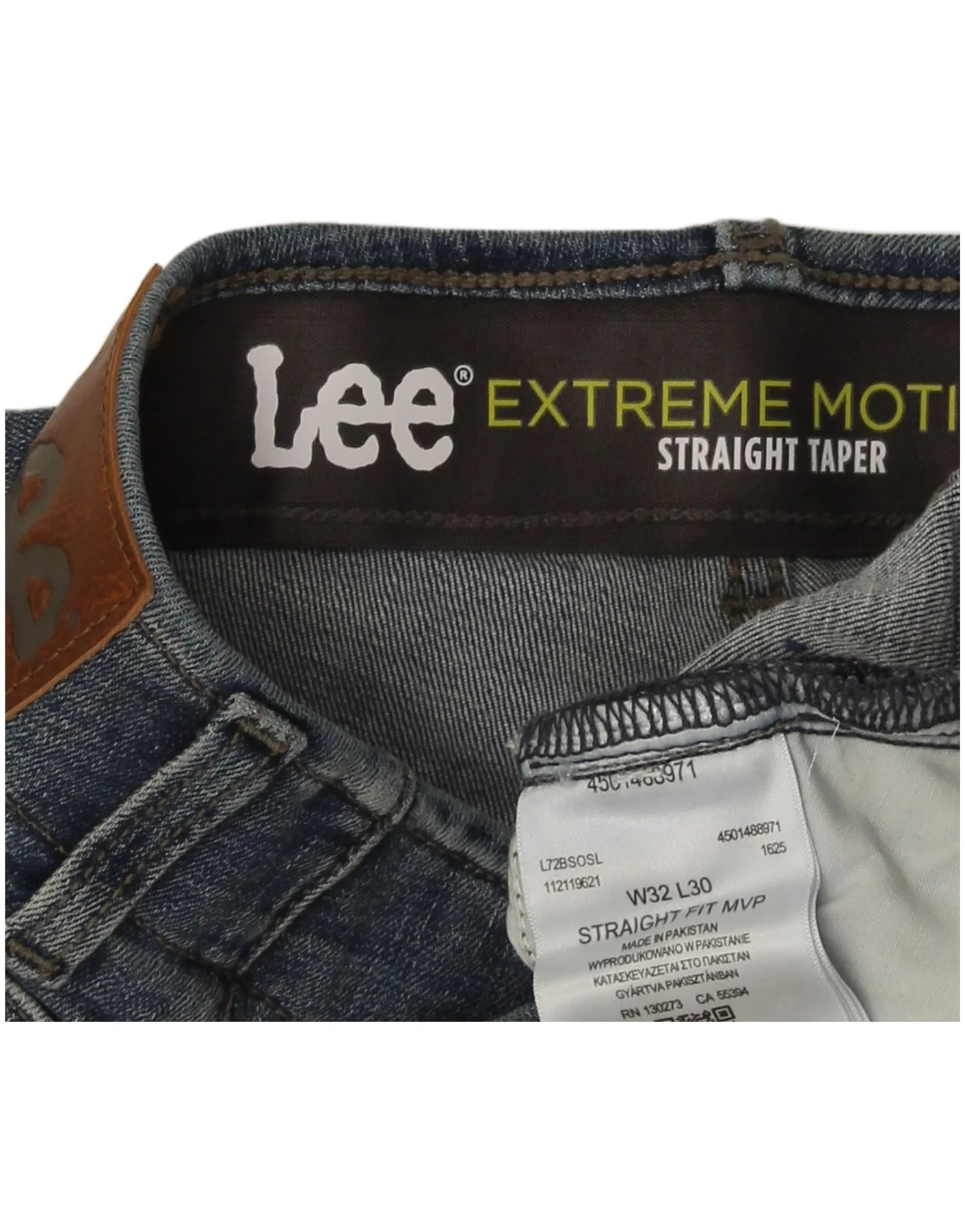 Lee Mens Flex Tapered Straight Jeans W32 L30 Blue Cotton - Image 4