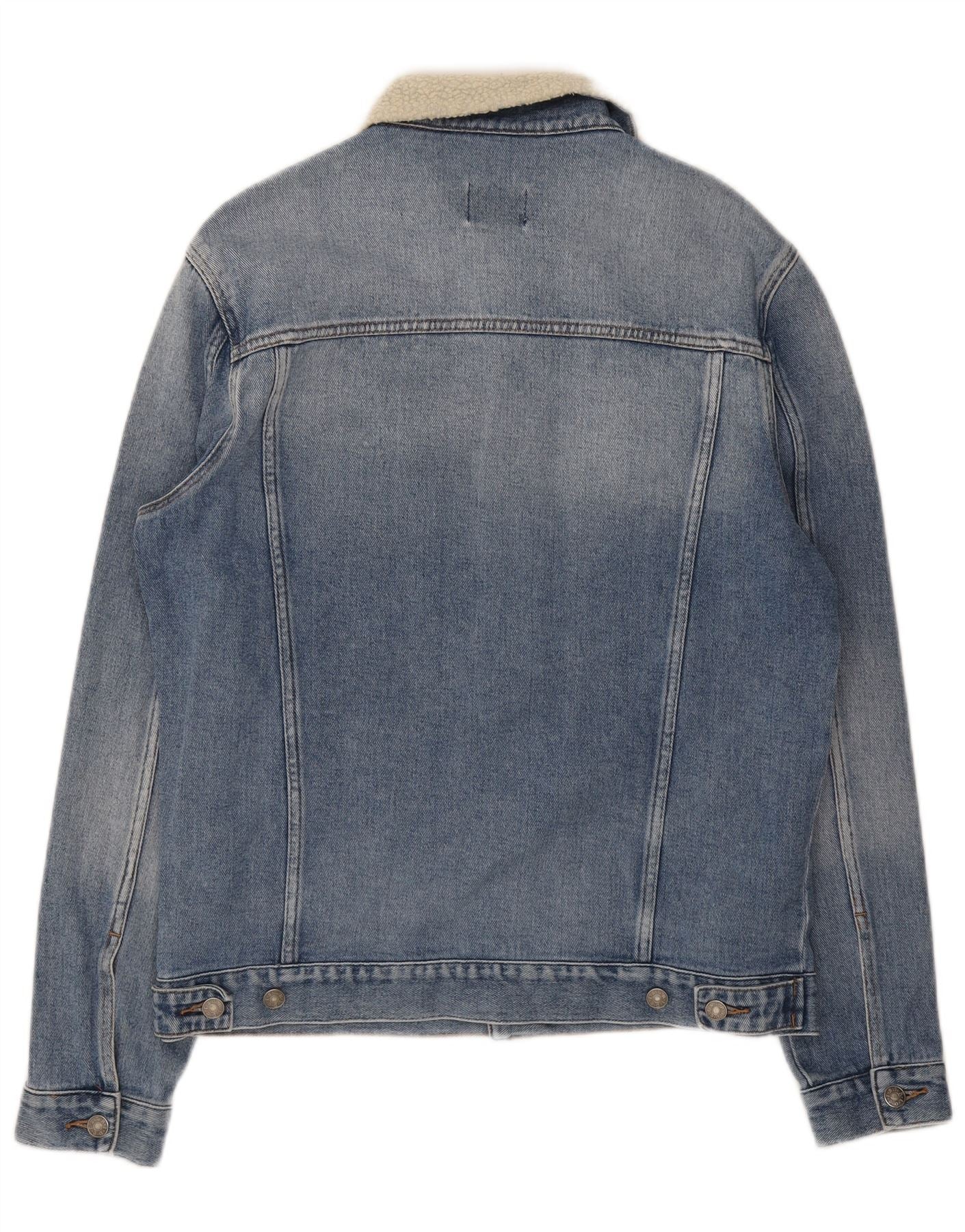Lee Mens Riders Denim Jacket UK 40 Large Blue Colourblock Cotton - Image 2