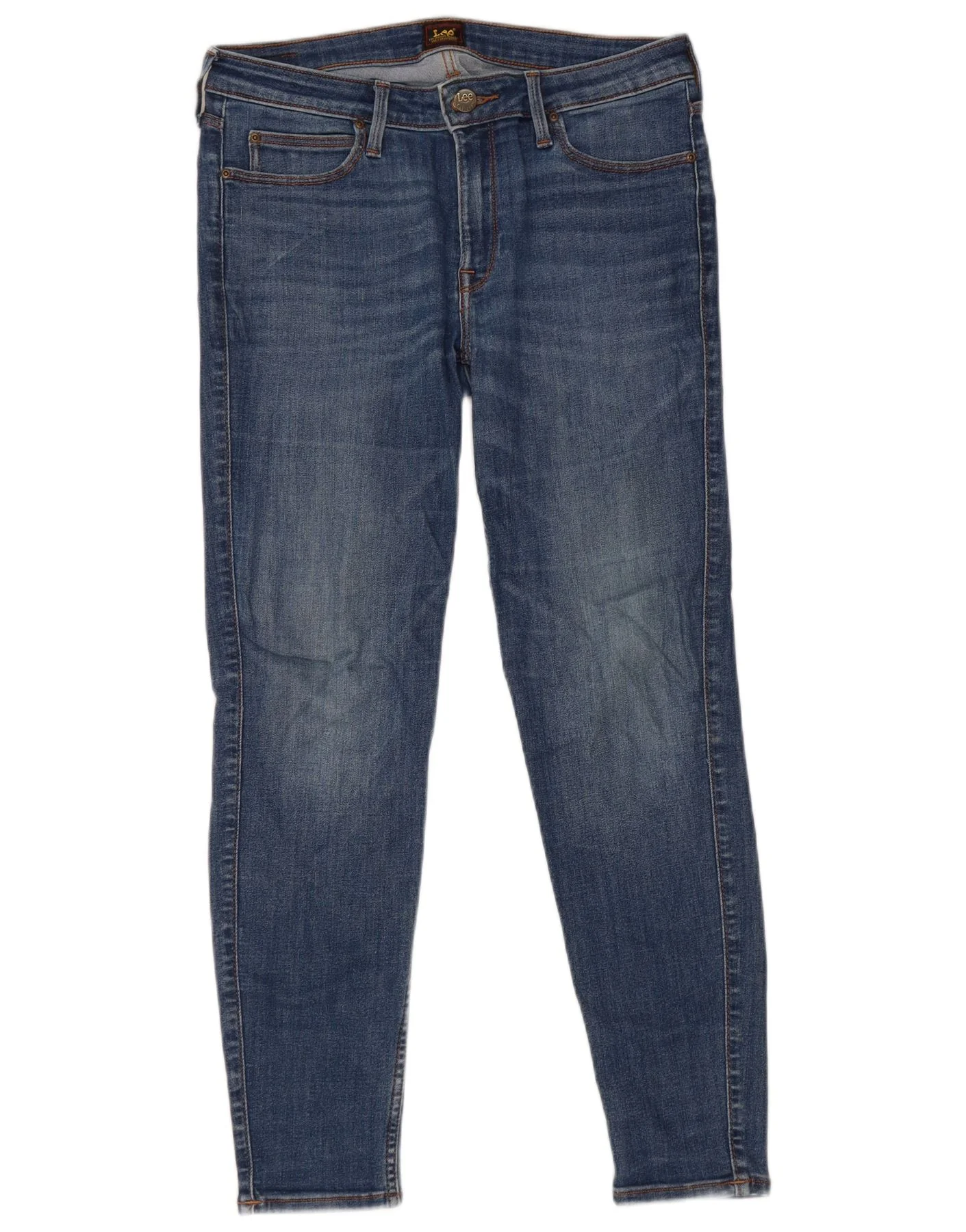 Lee Mens Scarlett Skinny Jeans W32 L31 Blue Cotton