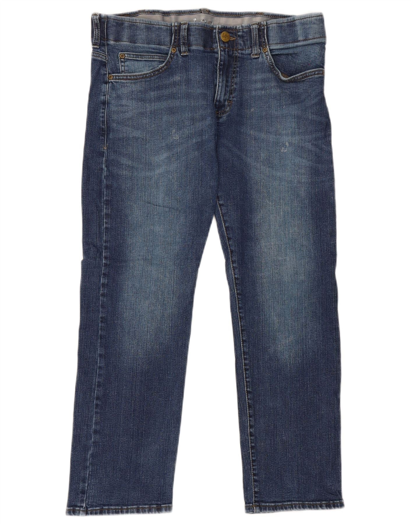 Lee Mens Straight Jeans W34 L27 Blue