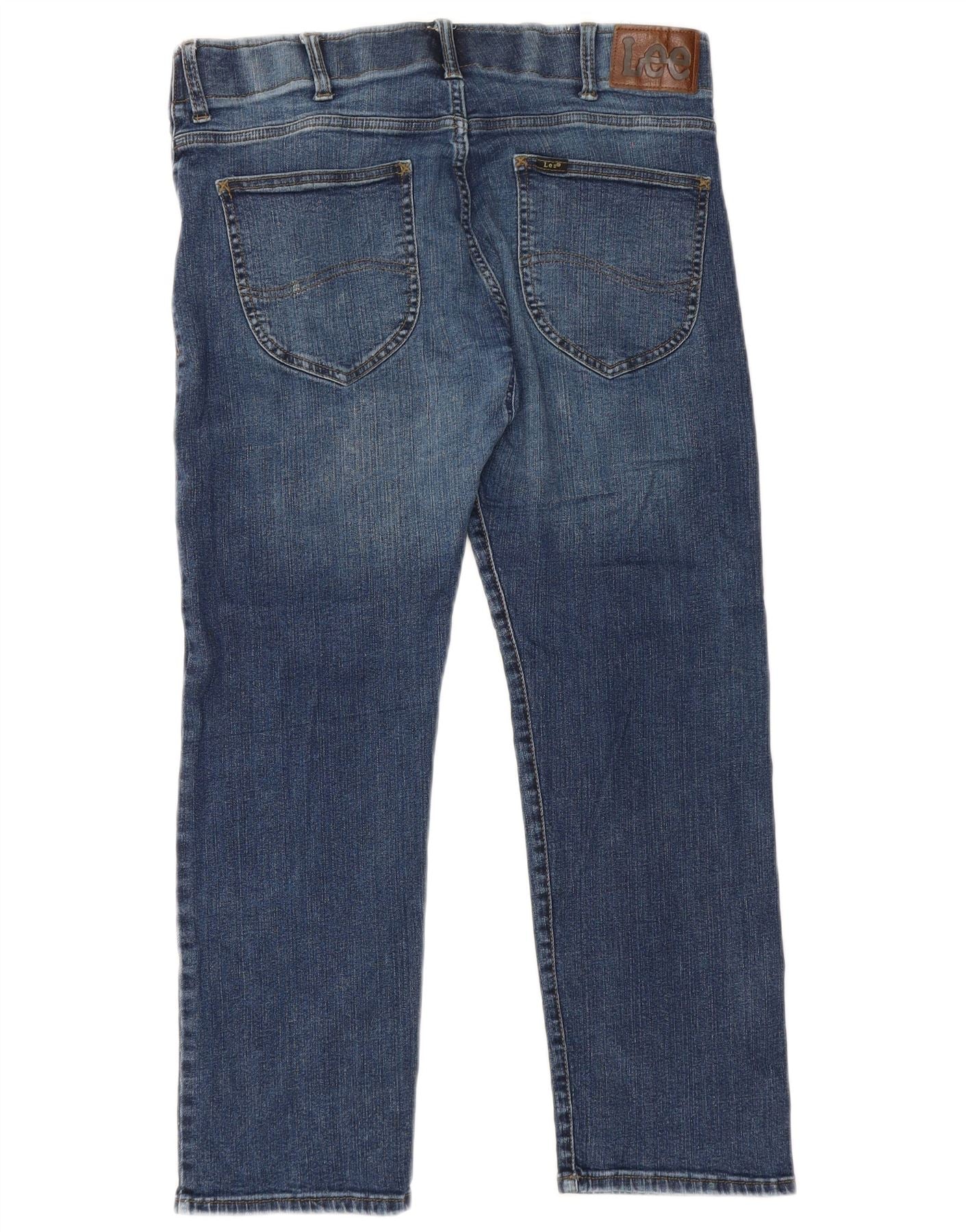 Lee Mens Straight Jeans W34 L27 Blue - Image 2