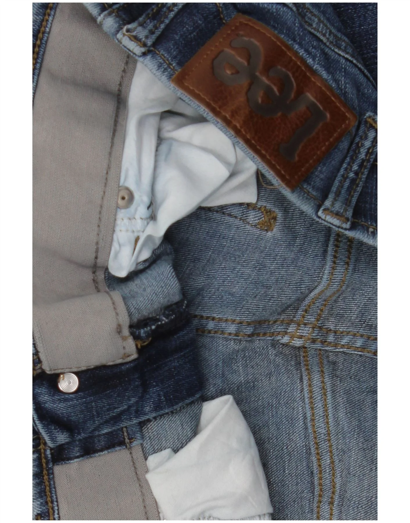 Lee Mens Straight Jeans W34 L27 Blue - Image 6