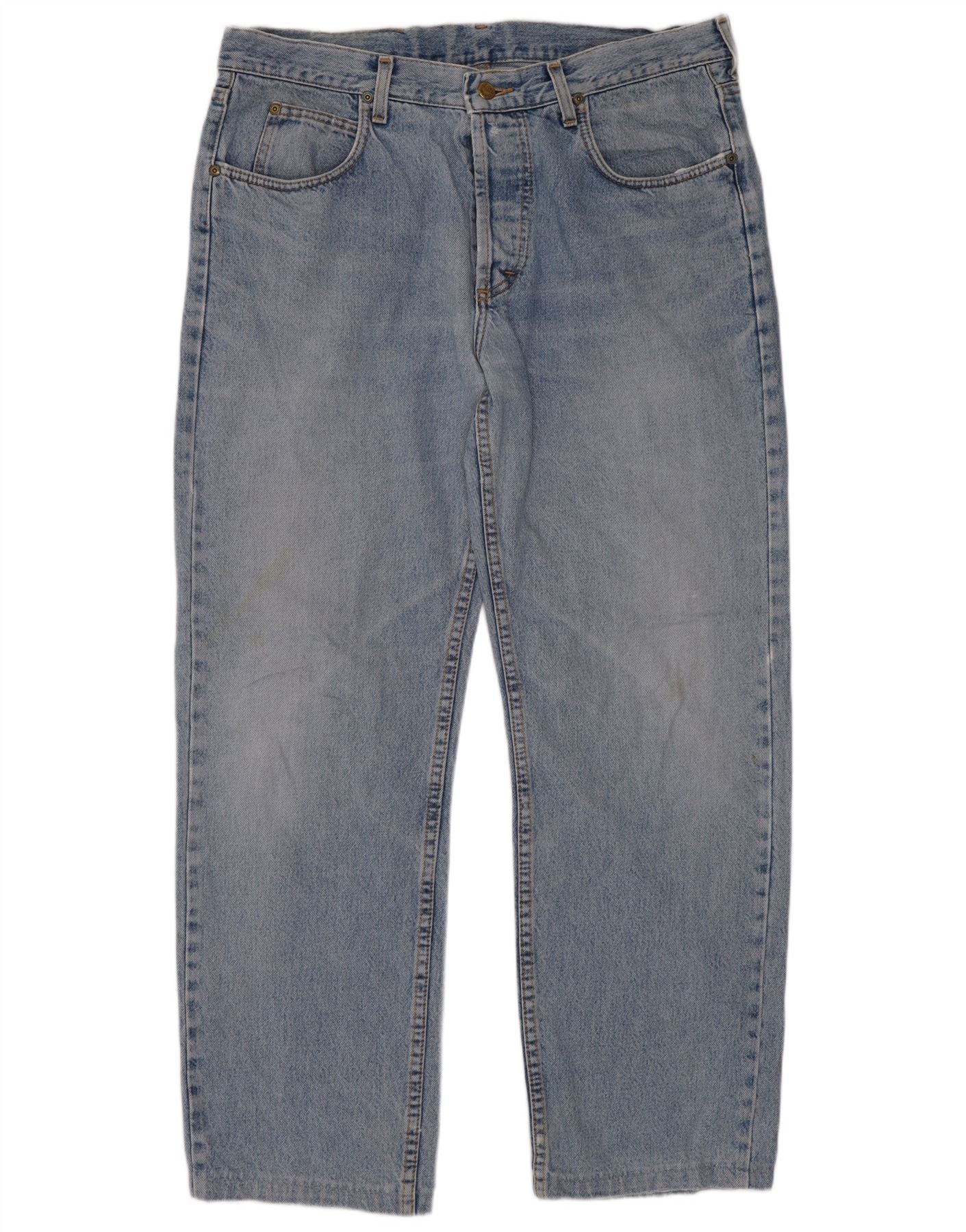 Lee Mens Straight Jeans W34 L30 Blue