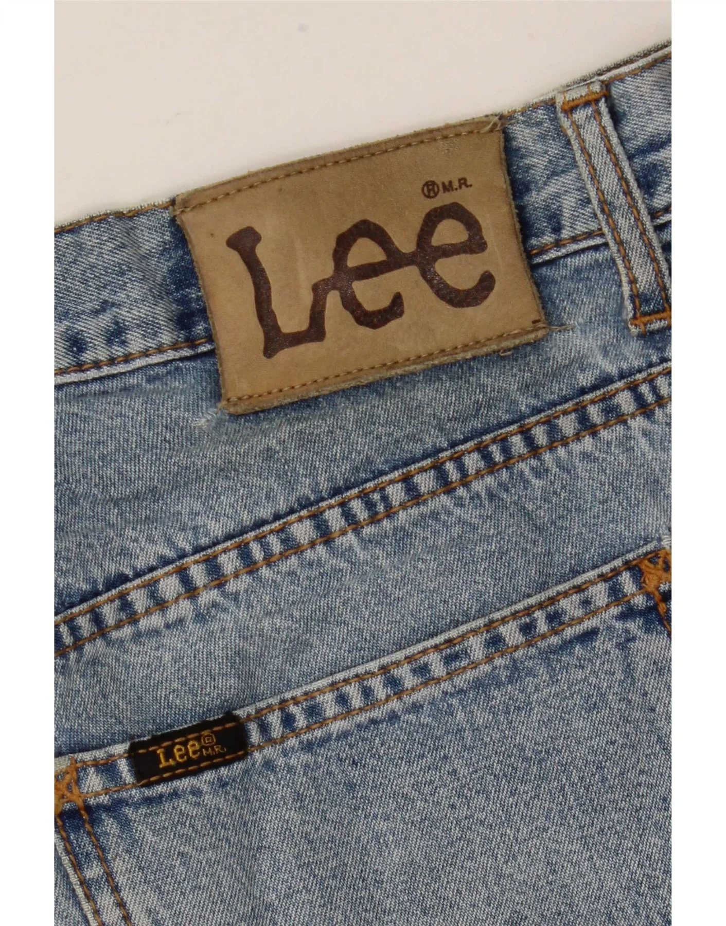 Lee Mens Straight Jeans W34 L30 Blue - Image 5
