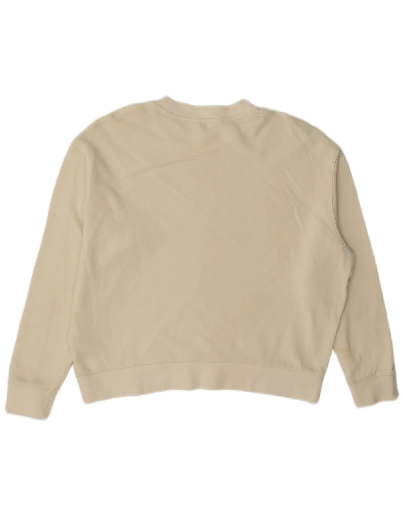 Lee Womens Graphic Relaxed Fit Sweatshirt Jumper UK 6 XS Off White Cotton - Image 2