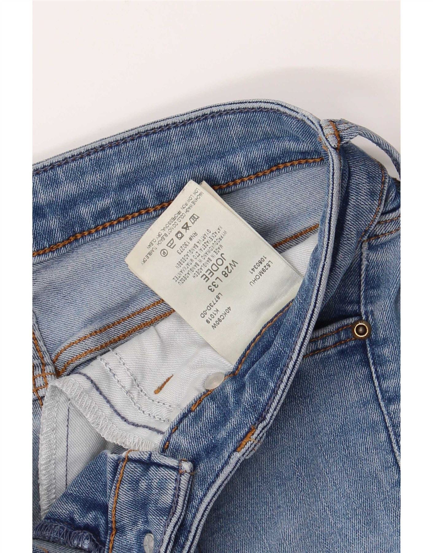 Lee Womens Jodee Ultra Skinny Jeans W28 L33 Blue Cotton - Image 4