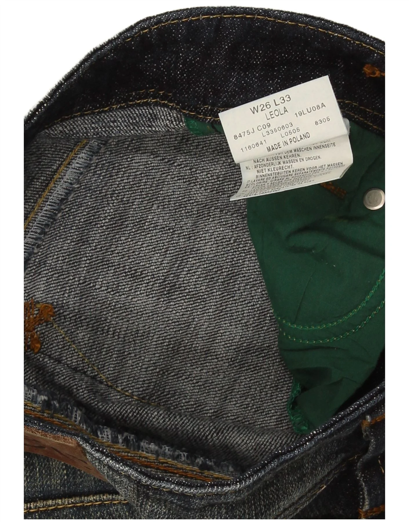 Lee Womens Leola Bootcut Jeans W26 L33 Navy Blue Cotton - Image 3