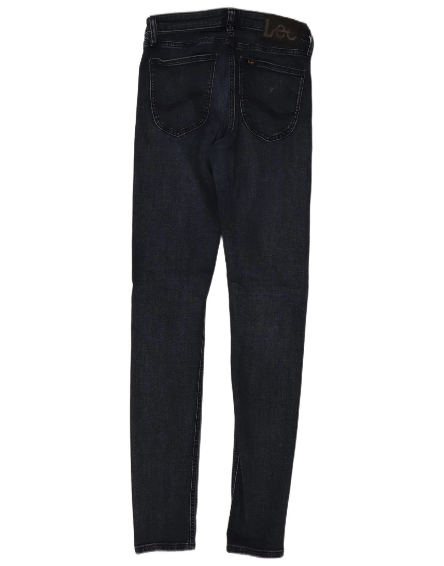 Lee Womens Malone Skinny Jeans W28 L34 Navy Blue Cotton - Image 2