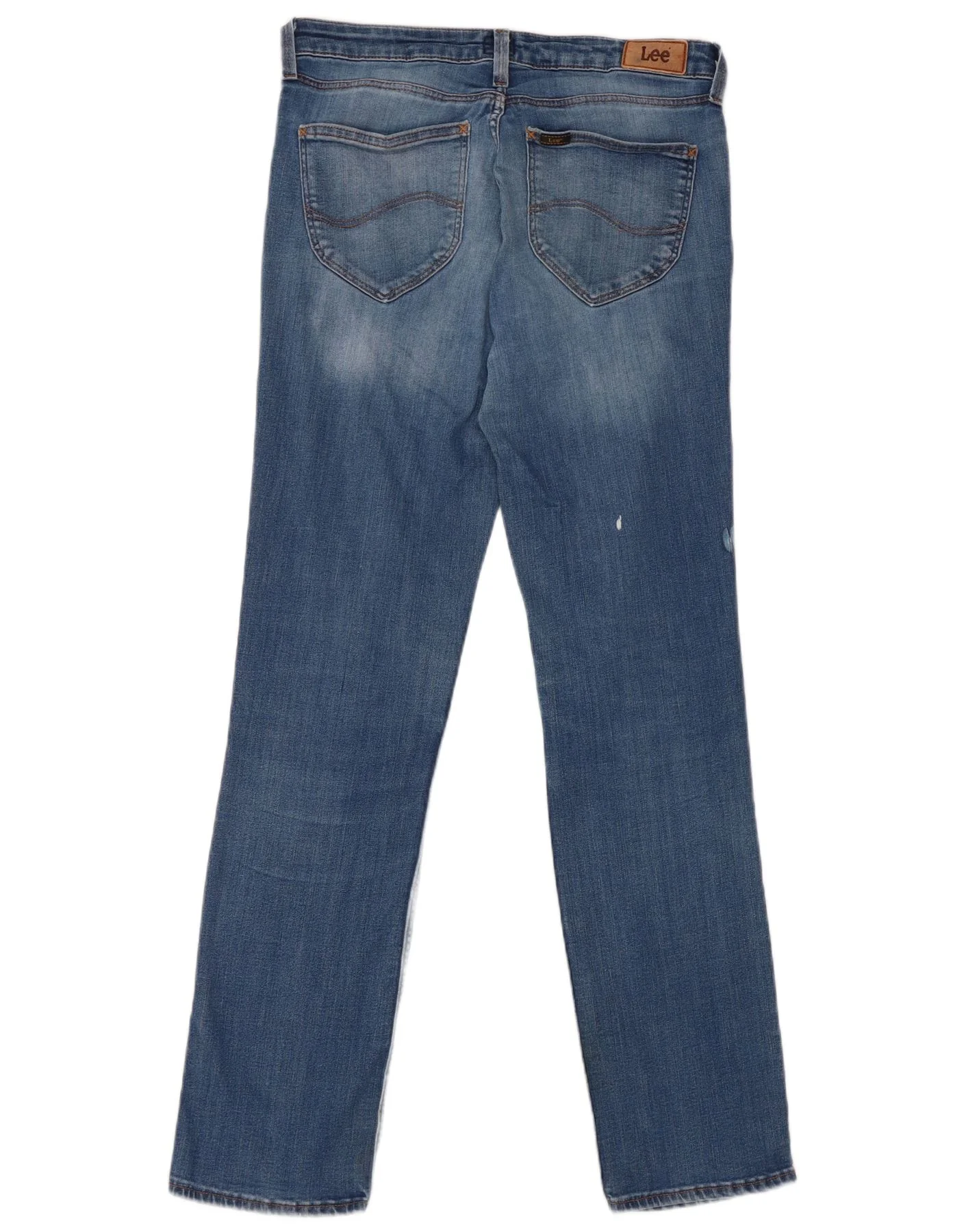 Lee Womens Marion Straight Jeans W30 L31 Blue Cotton - Image 2