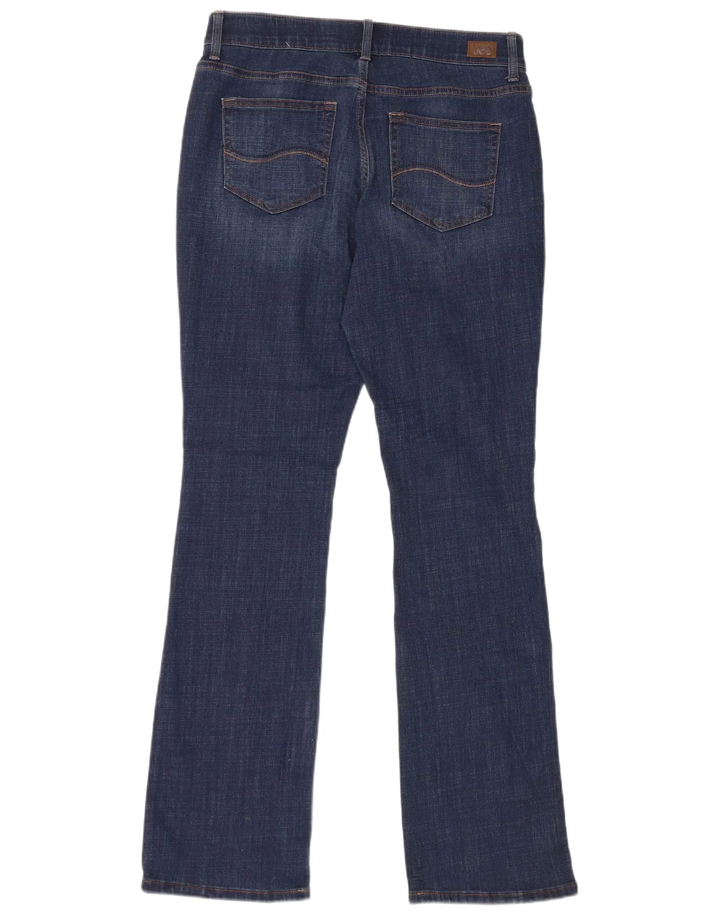 Lee Womens Mid Rise Regular Fit Bootcut Jeans US 12 Large W32 L33 Blue - Image 2