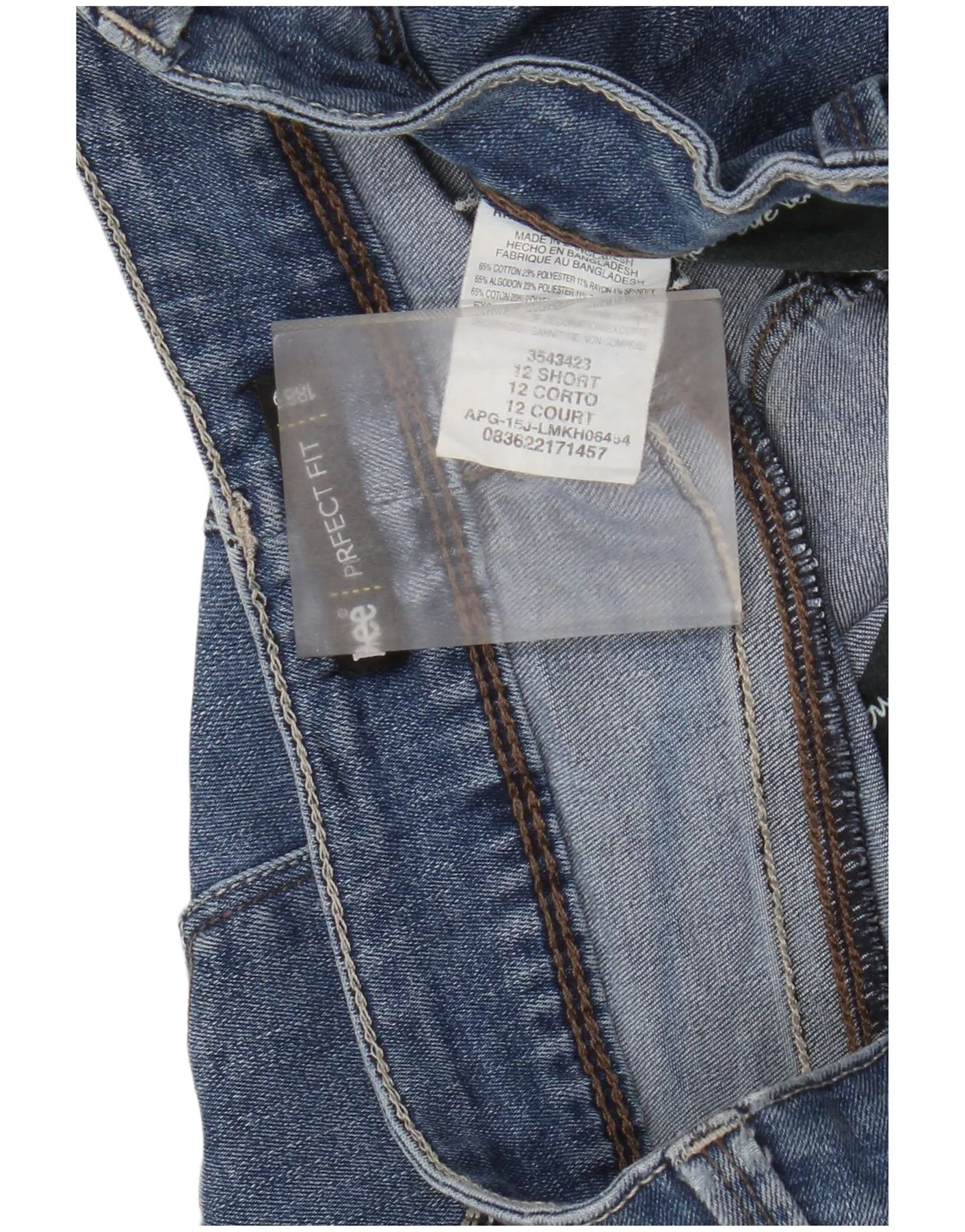 Lee Womens Perfect Fit Straight Jeans US 12 Large W34 L29 Blue Cotton - Image 3