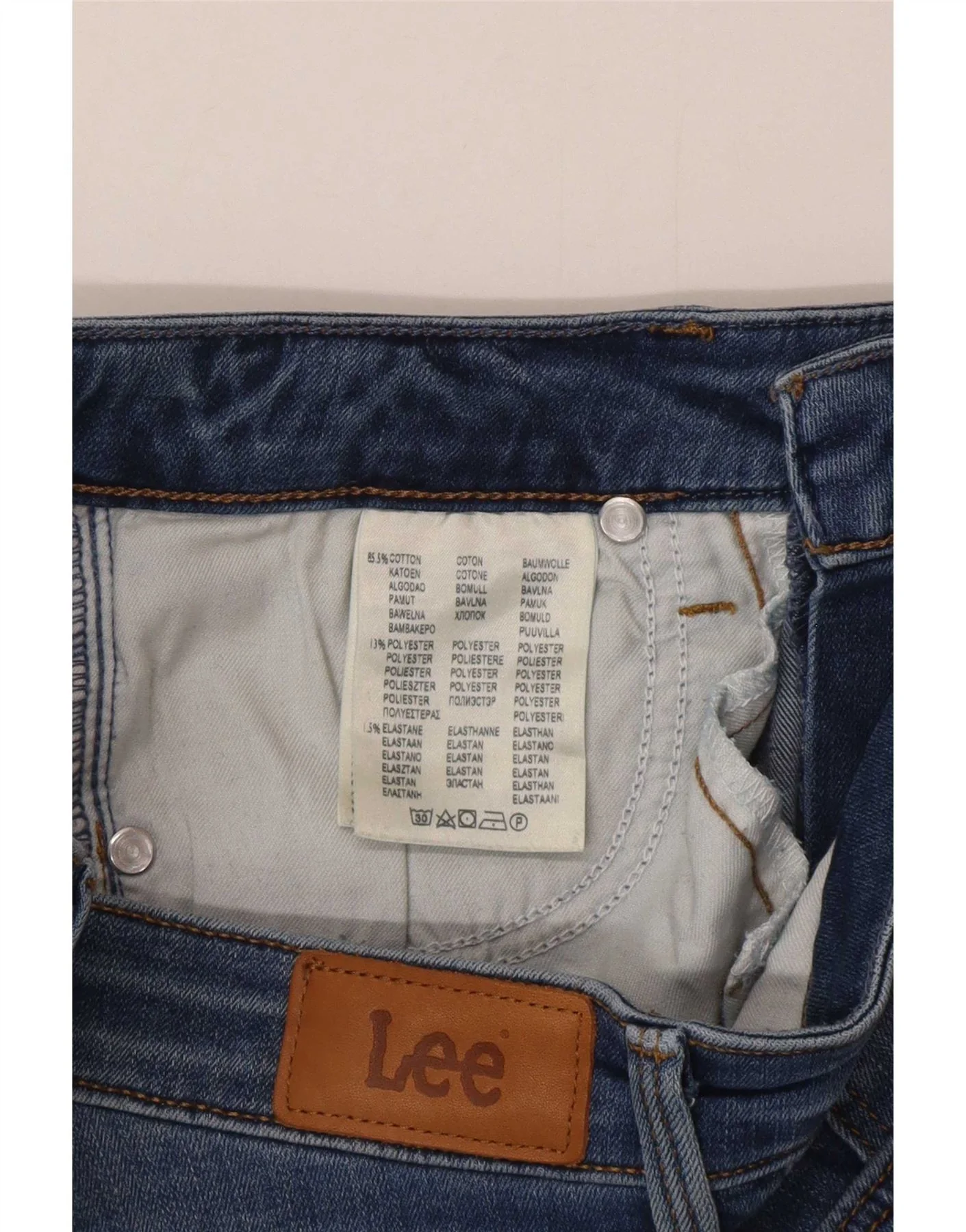 Lee Womens Scarlett Cropped Jeans W27 L26 Blue Cotton - Image 3