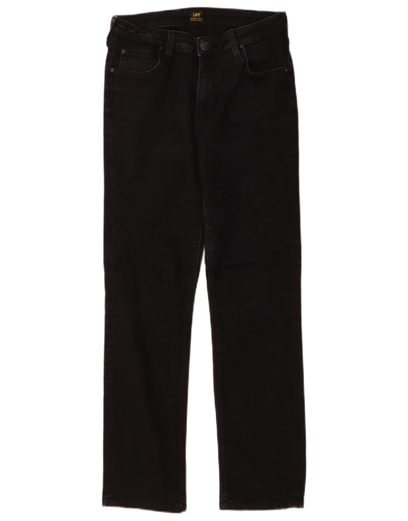 Lee Womens Straight Jeans W30 L29 Black