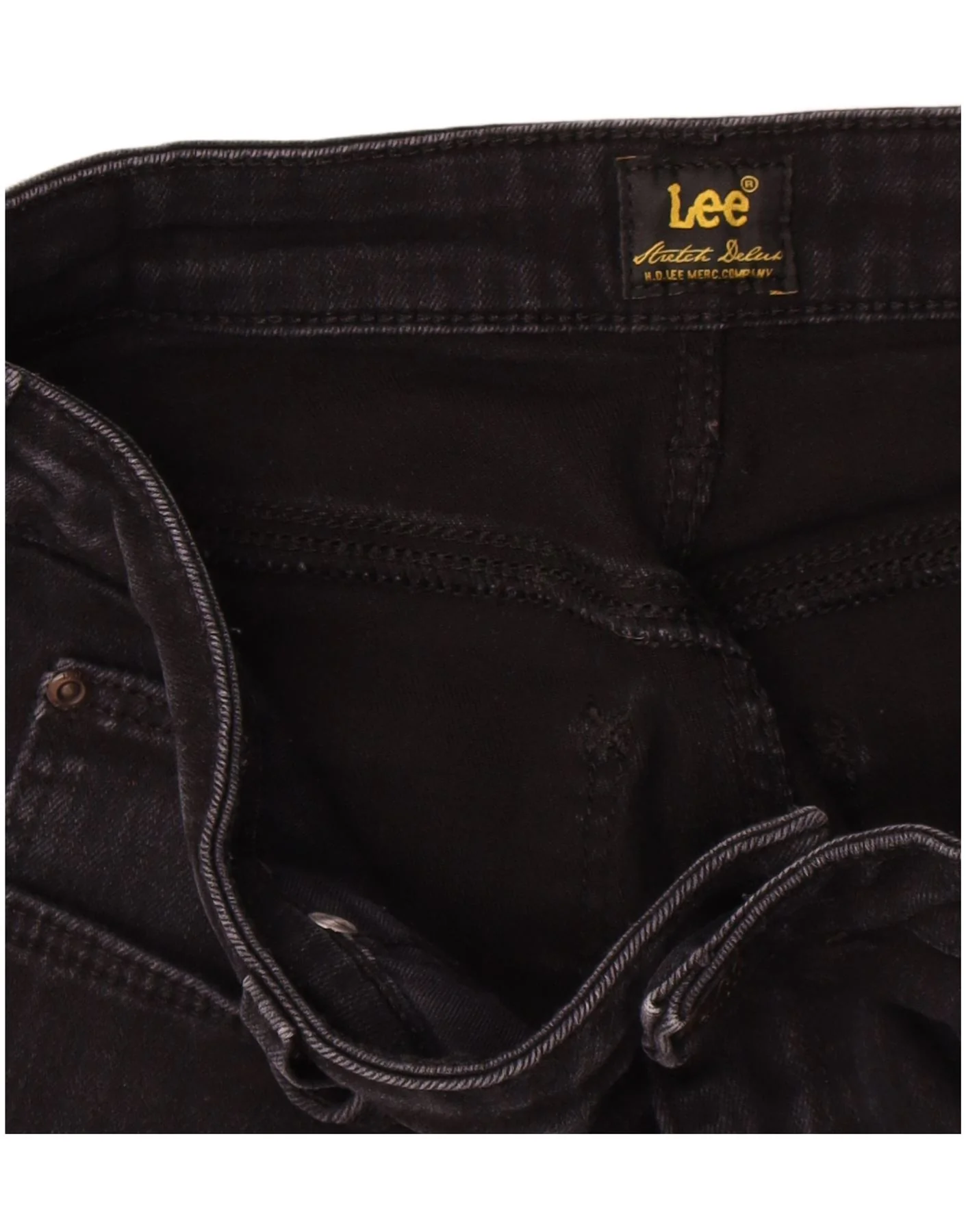 Lee Womens Straight Jeans W30 L29 Black - Image 3