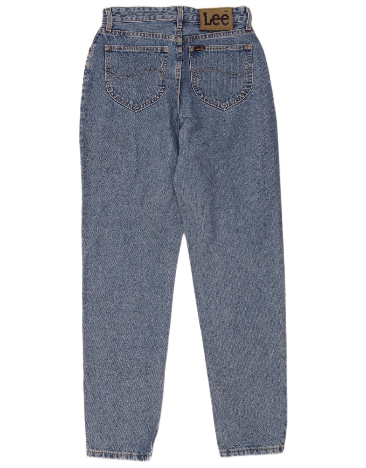 Lee Womens Virginia High Waist Tapered Jeans US 12 Large W28 L31 Blue - Image 2