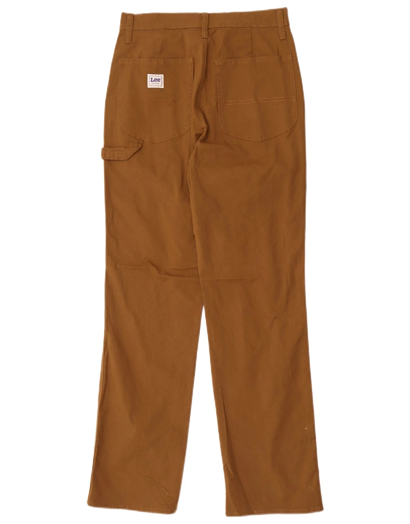 Lee Womens Workwear High Waist Casual Trousers US 6 Medium W28 L30 Brown - Image 2