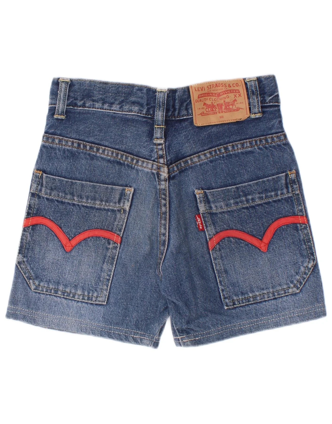 Levi's Baby Boys Denim Shorts 18-24 Months W22 Blue Cotton - Image 2