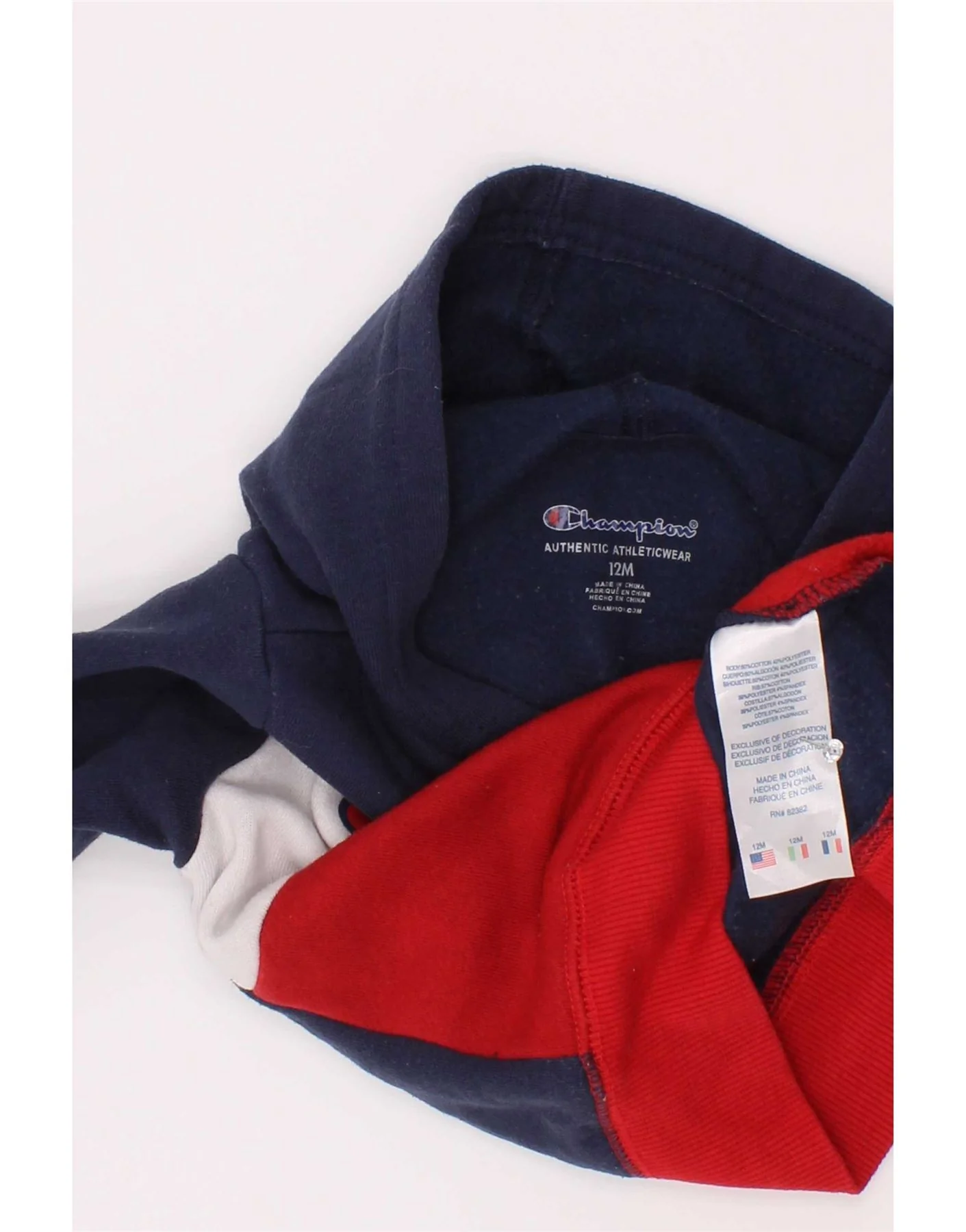 Levi's Baby Boys Graphic Hoodie Jumper 9-12 Months Navy Blue Colourblock - Image 4