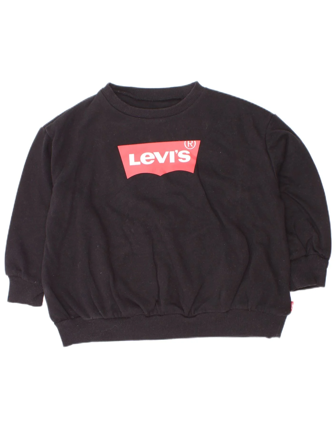 Levi's Baby Boys Graphic Sweatshirt Jumper 18-24 Months Black Cotton