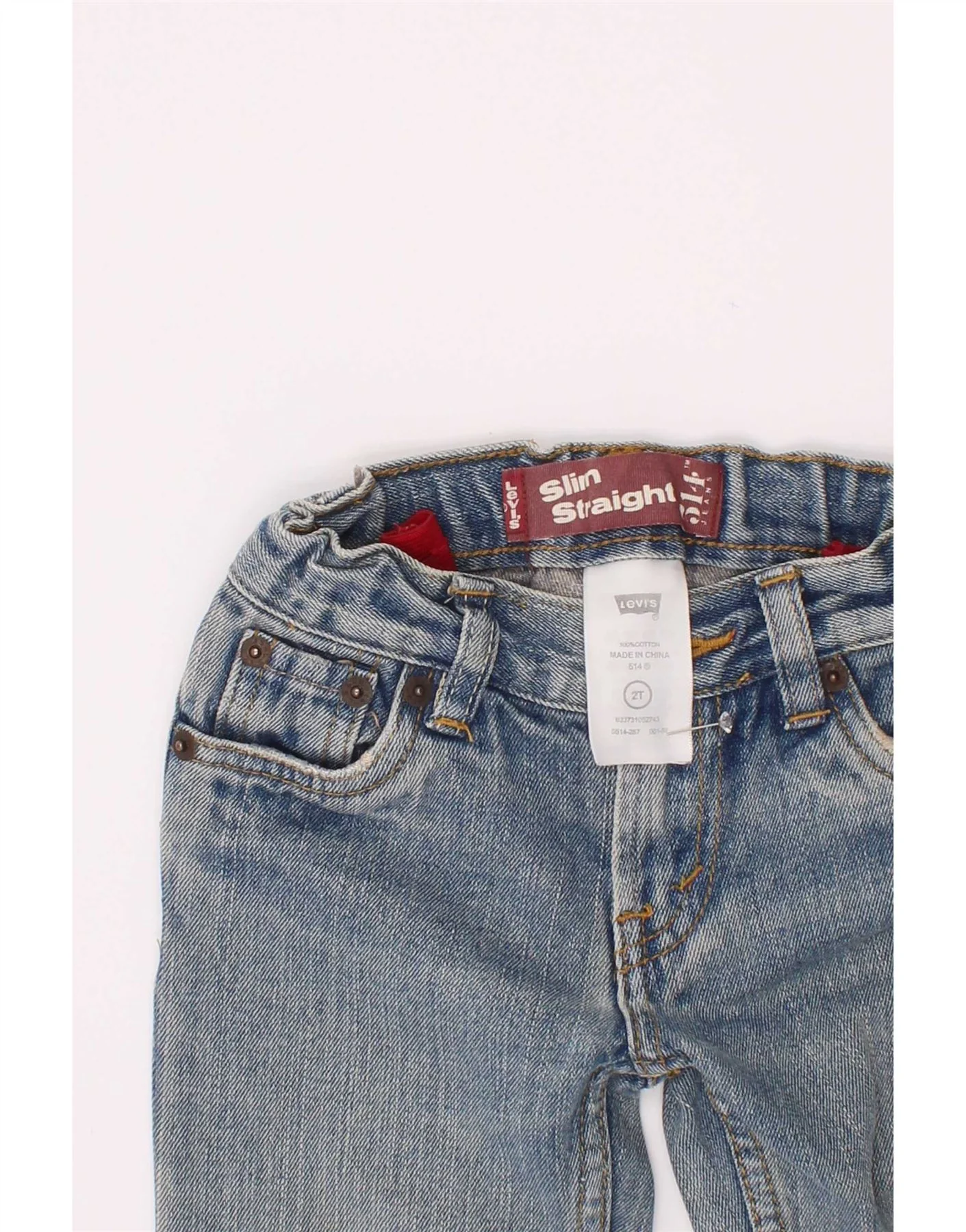 Levi's Baby Boys Slim Jeans 18-24 Months W20 L13 Blue Cotton - Image 4