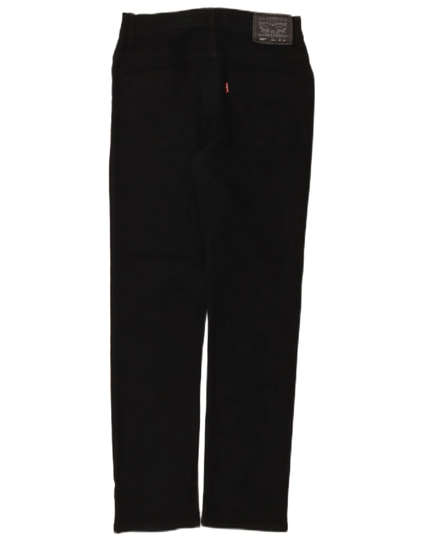Levi's Boys 502 Tapered Jeans 13-14 Years W27 L27 Black Cotton - Image 2