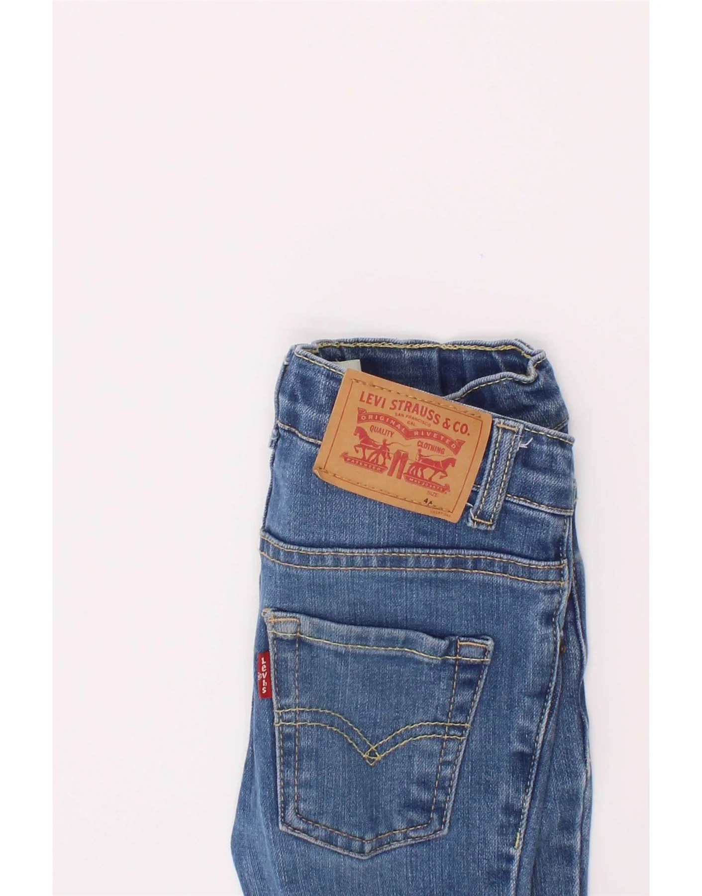 Levi's Boys 510 Skinny Jeans 3-4 Years W20 L16 Blue - Image 3
