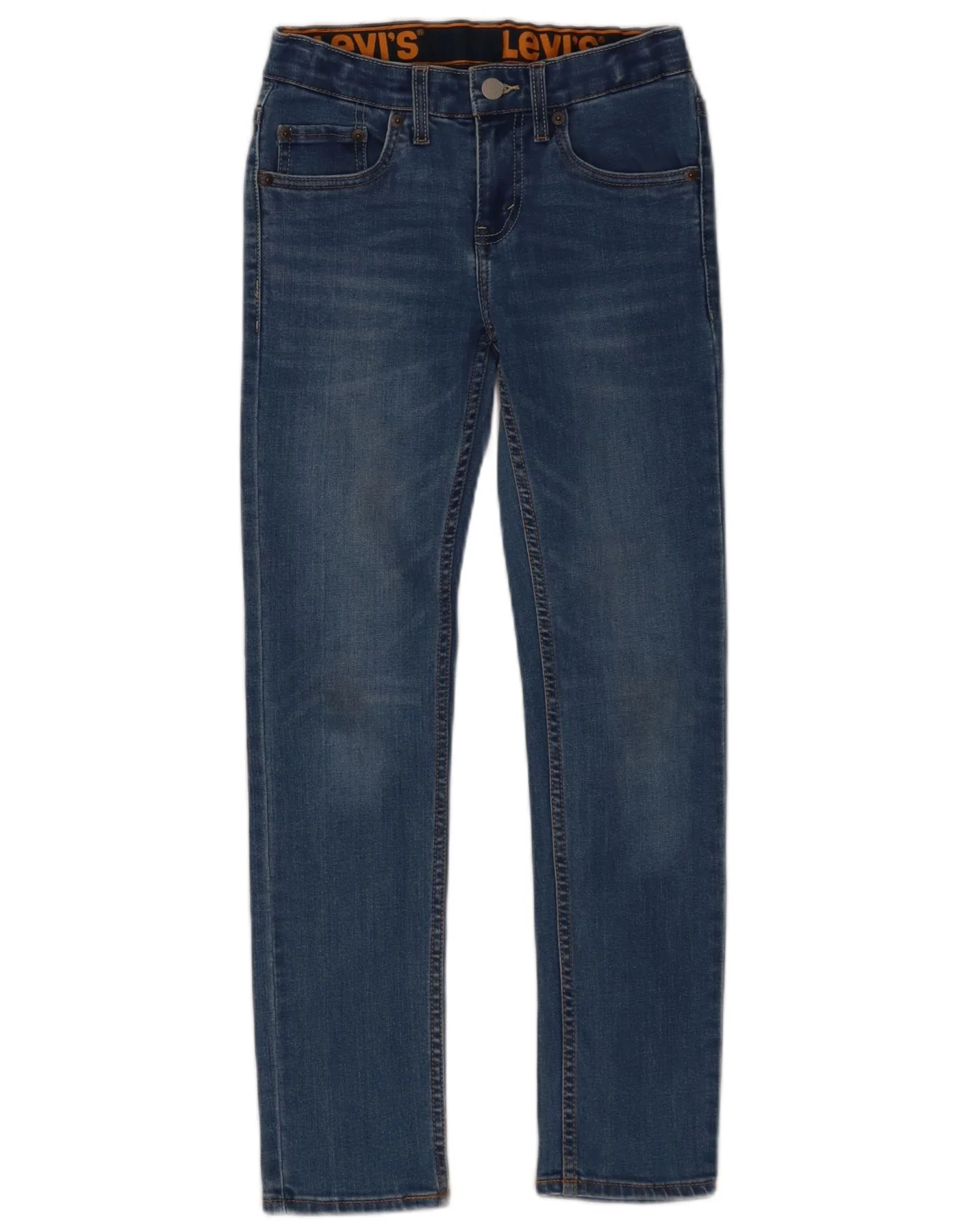 Levi's Boys 510 Skinny Jeans 9-10 Years W26 L26 Blue Cotton
