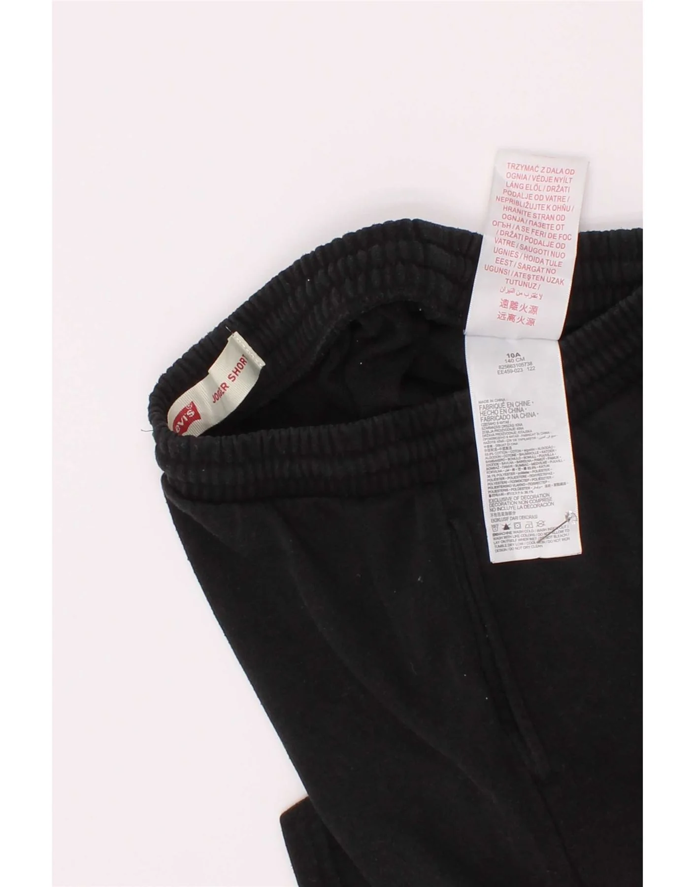Levi's Boys Graphic Sport Shorts 9-10 Years Black Cotton - Image 3