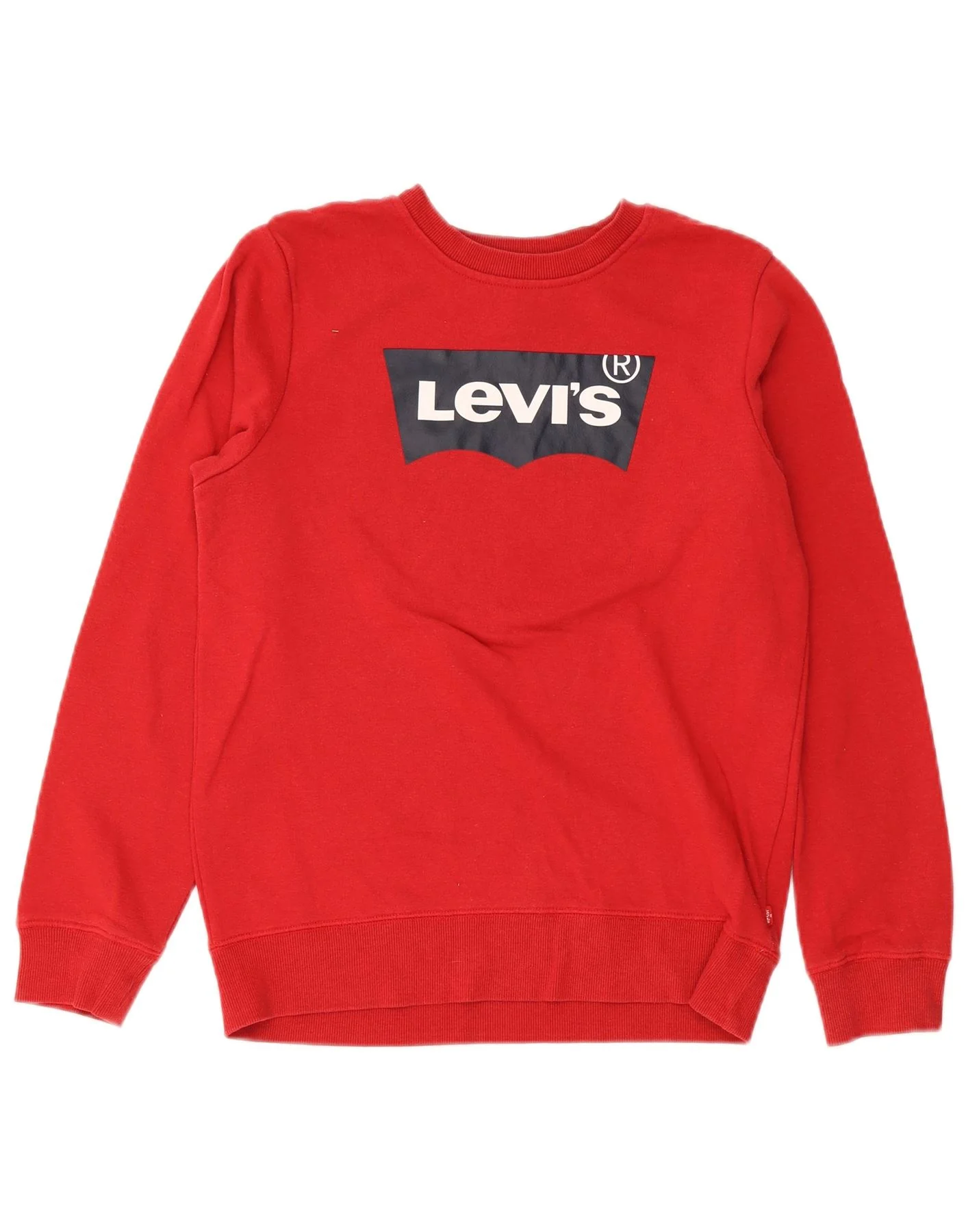 Levi's Boys Graphic Sweatshirt Jumper 13-14 Years XL Red Cotton