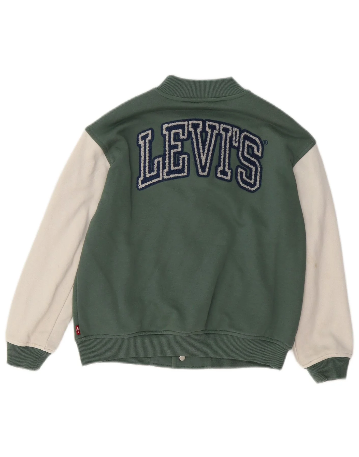 Levi's Boys Graphic Varsity Jacket 7-8 Years Green Colourblock Cotton - Image 2