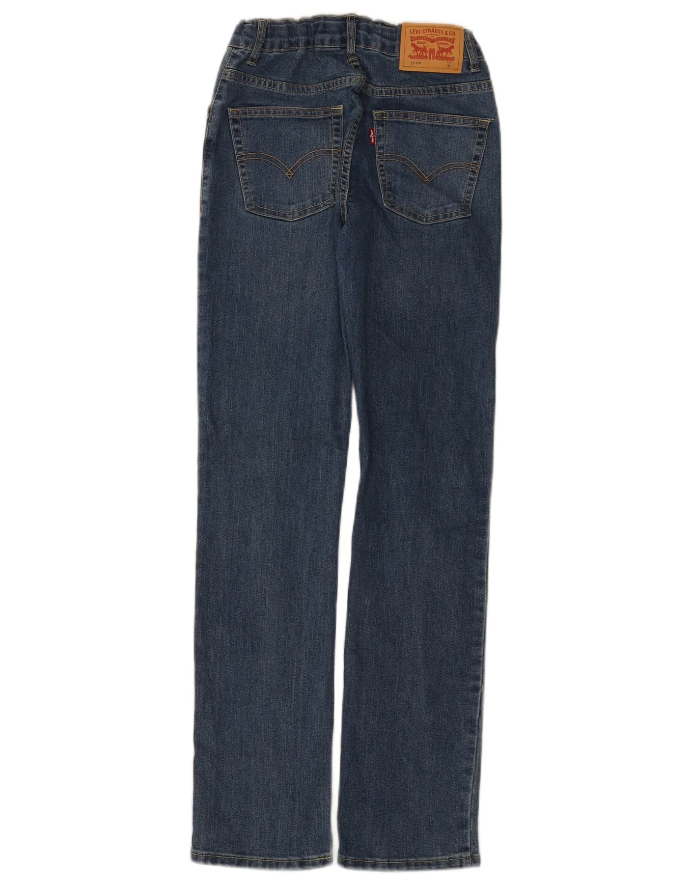 Levi's Boys Slim Jeans 13-14 Years W26 L30 Blue Cotton - Image 2