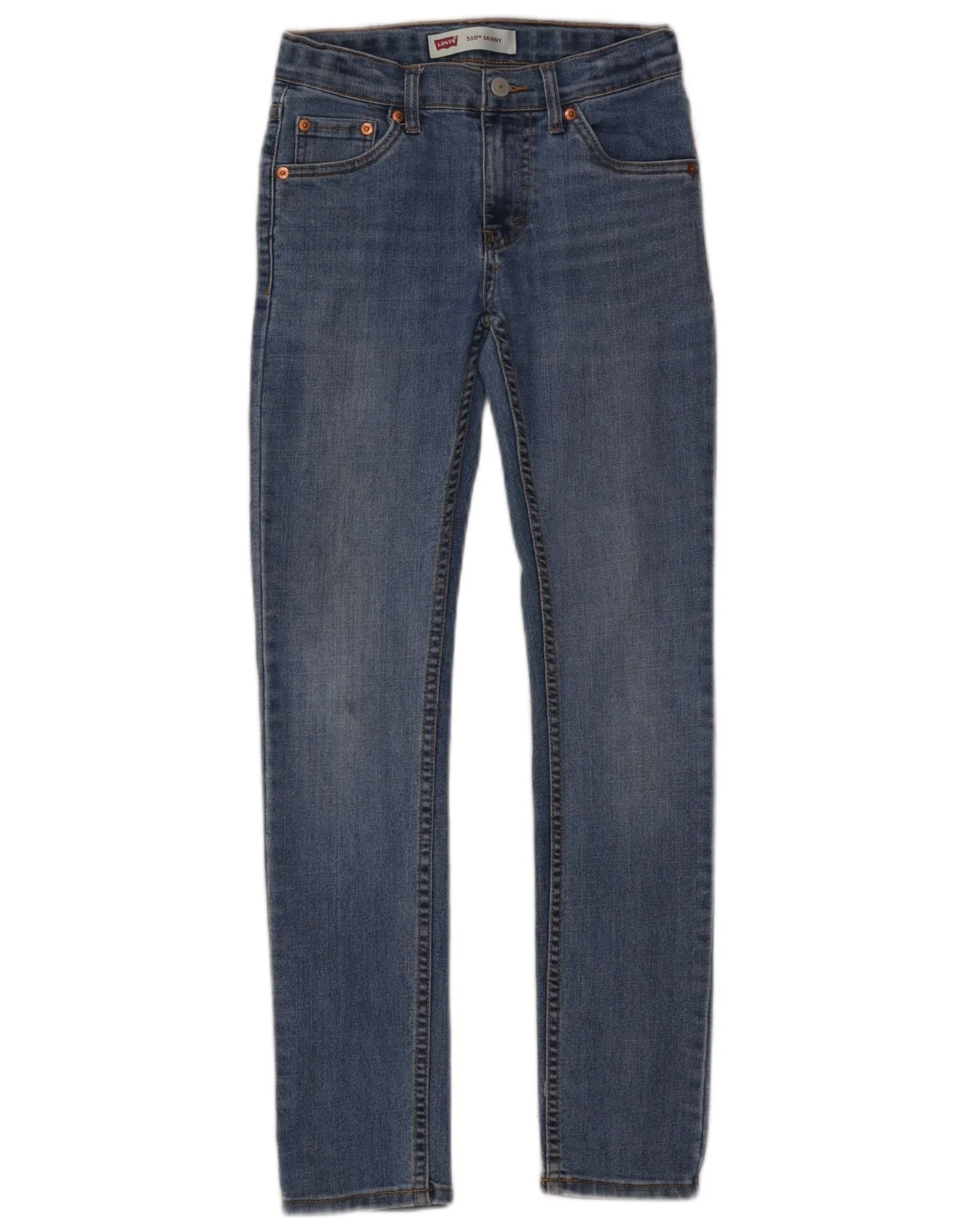 Levi's Girls 510 Skinny Jeans 11-12 Years W26 L28 Blue Cotton
