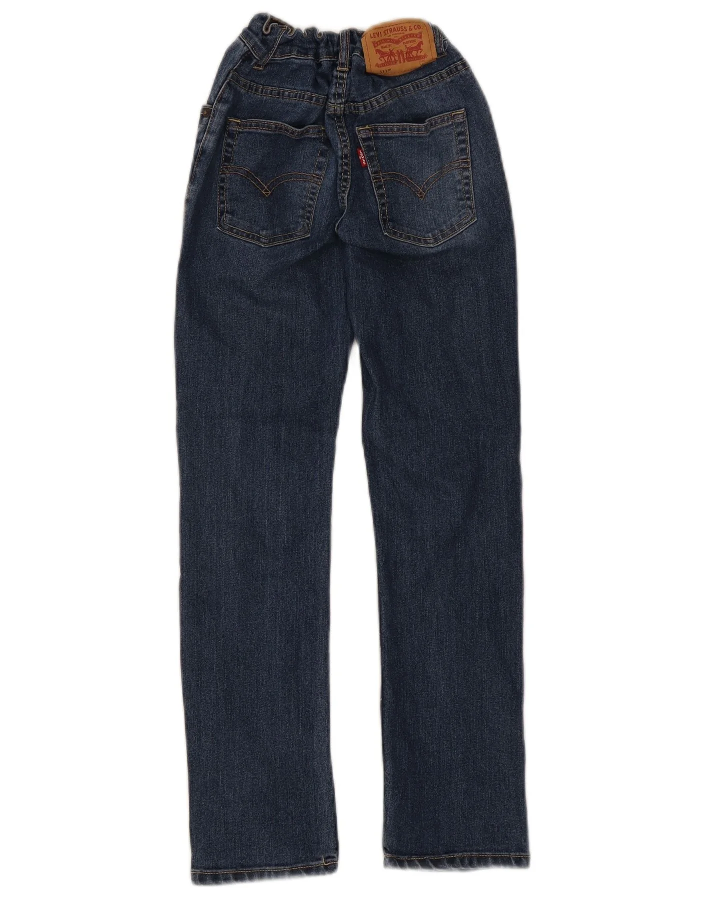 Levi's Girls 511 Slim Jeans 9-10 Years W22 L27 Blue Cotton - Image 2