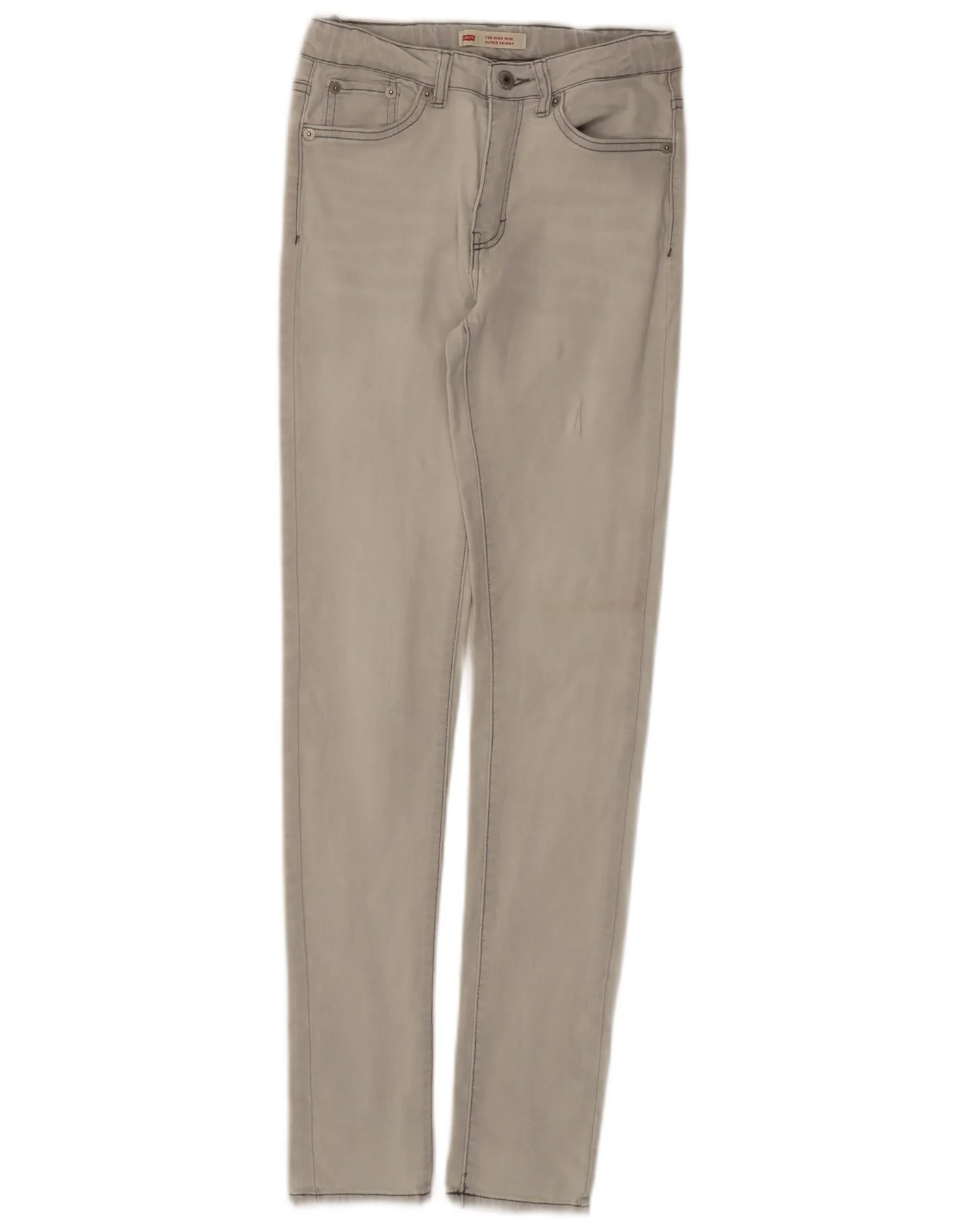 Levi's Girls 720 High Waist Super Skinny Jeans 13-14 Years W24 L30 Grey