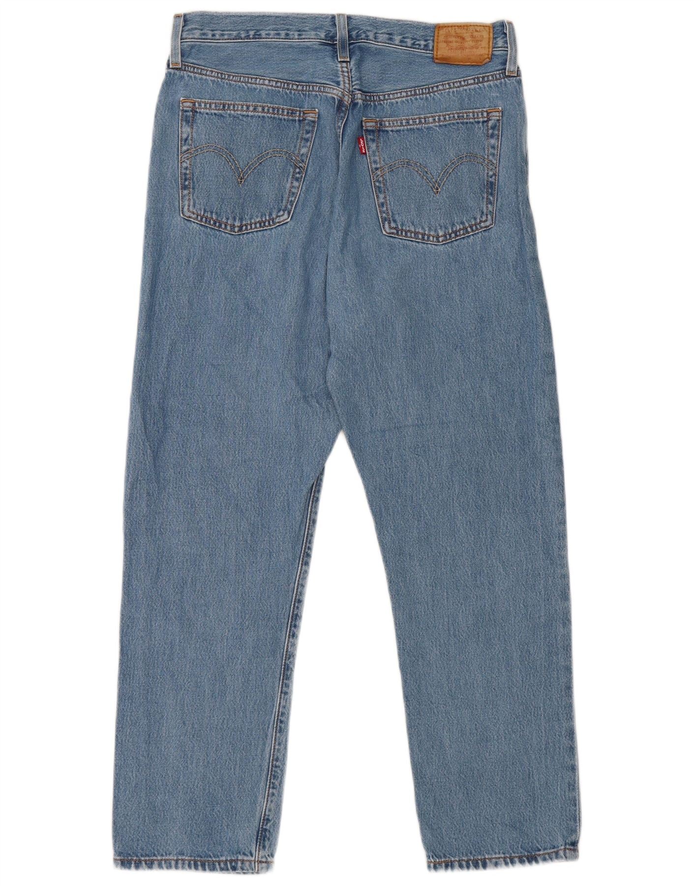 Levi's Mens 501 Straight Jeans W29 L26 Blue Cotton - Image 2