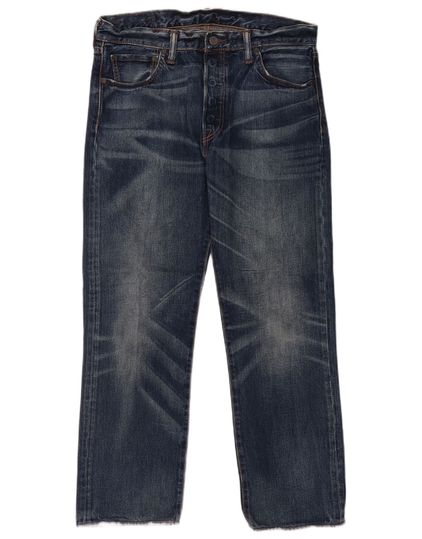 Levi's Mens 501 Straight Jeans W33 L27 Blue Cotton