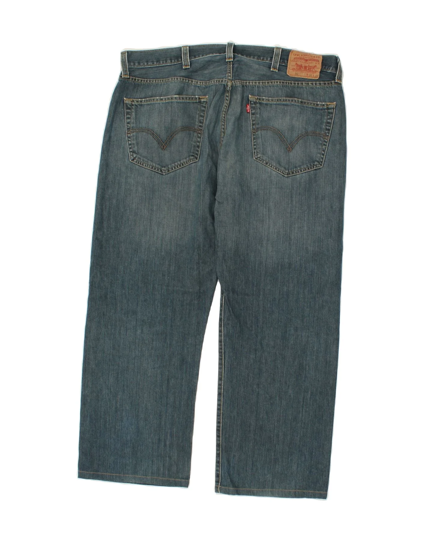 LEVI'S Mens 501 Straight Jeans W38 L26 Blue Cotton - Image 2