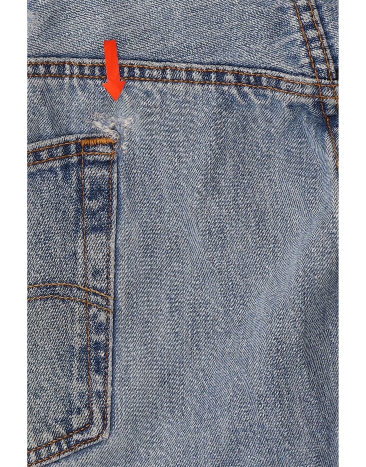 Levi's Mens 501 Straight Jeans W46 L27 Blue Cotton - Image 5