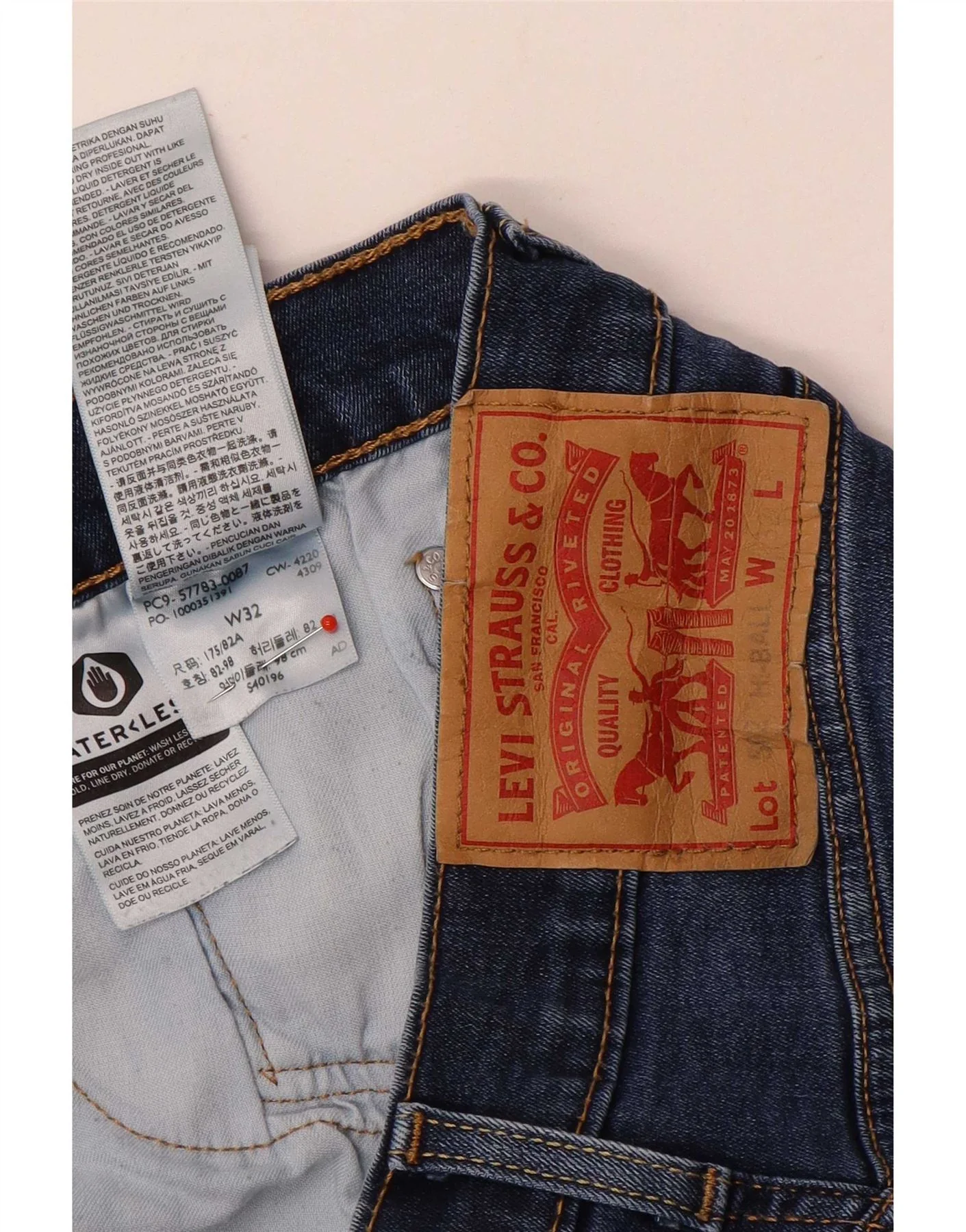 Levi's Mens 502 Hi-Ball Tapered Jeans W32 L29 Blue Cotton - Image 3