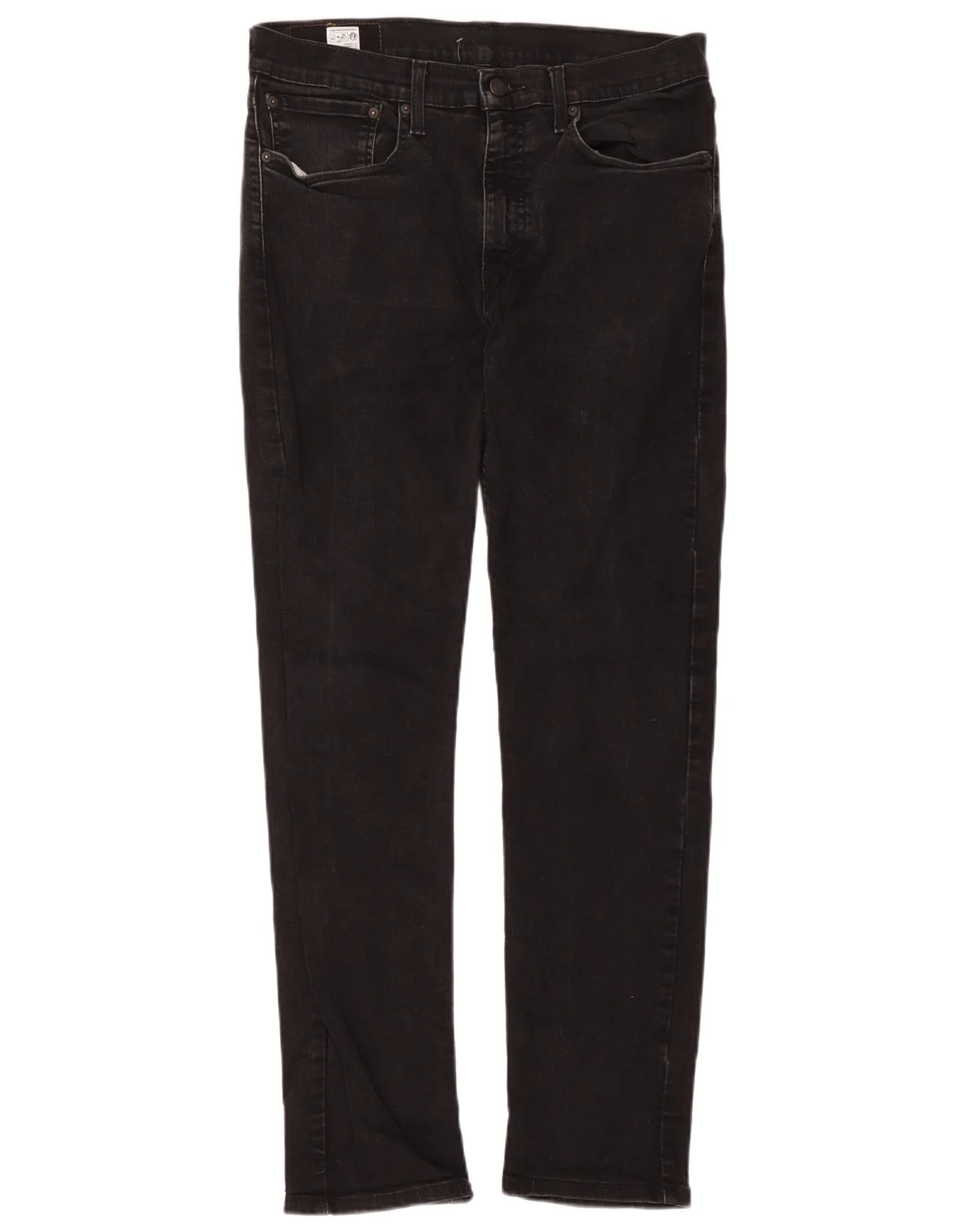 Levi's Mens 502 Hi-Ball Tapered Jeans W34 L34 Black Cotton