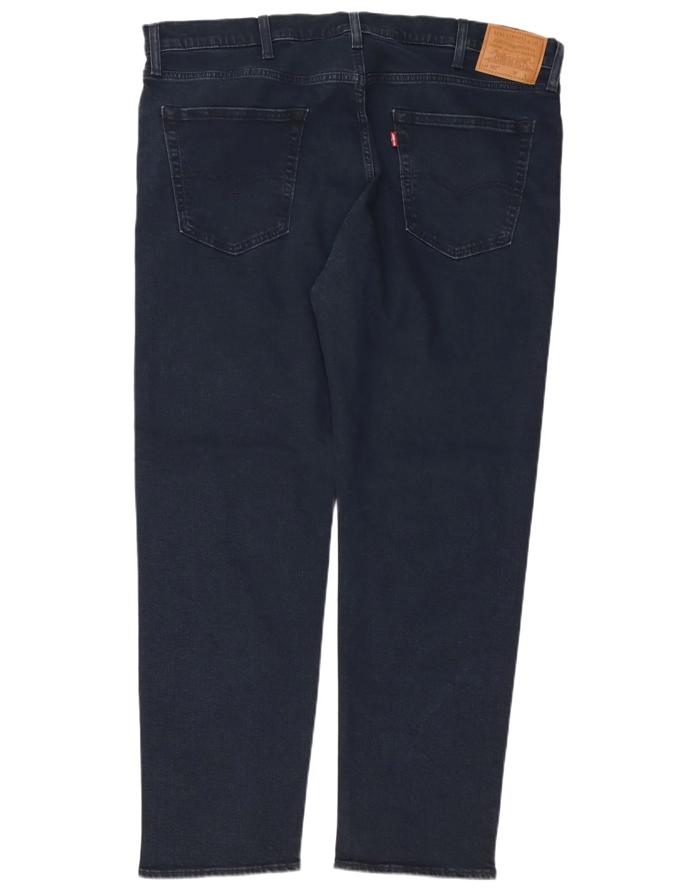 Levi's Mens 502 Regular Tapered Jeans W42 L32 Navy Blue Cotton - Image 2