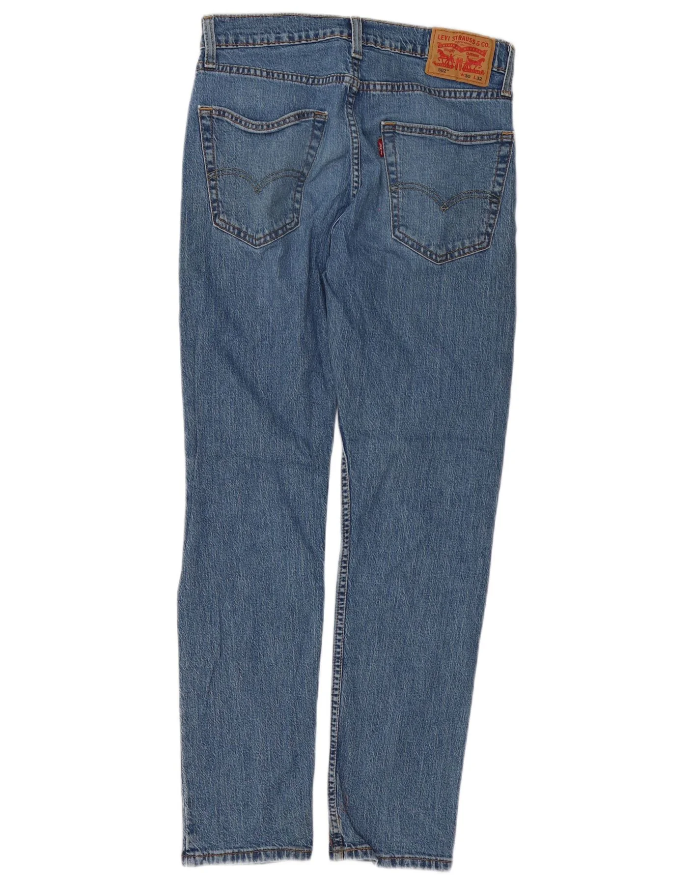 Levi's Mens 502 Tapered Jeans W30 L32 Blue Cotton - Image 2