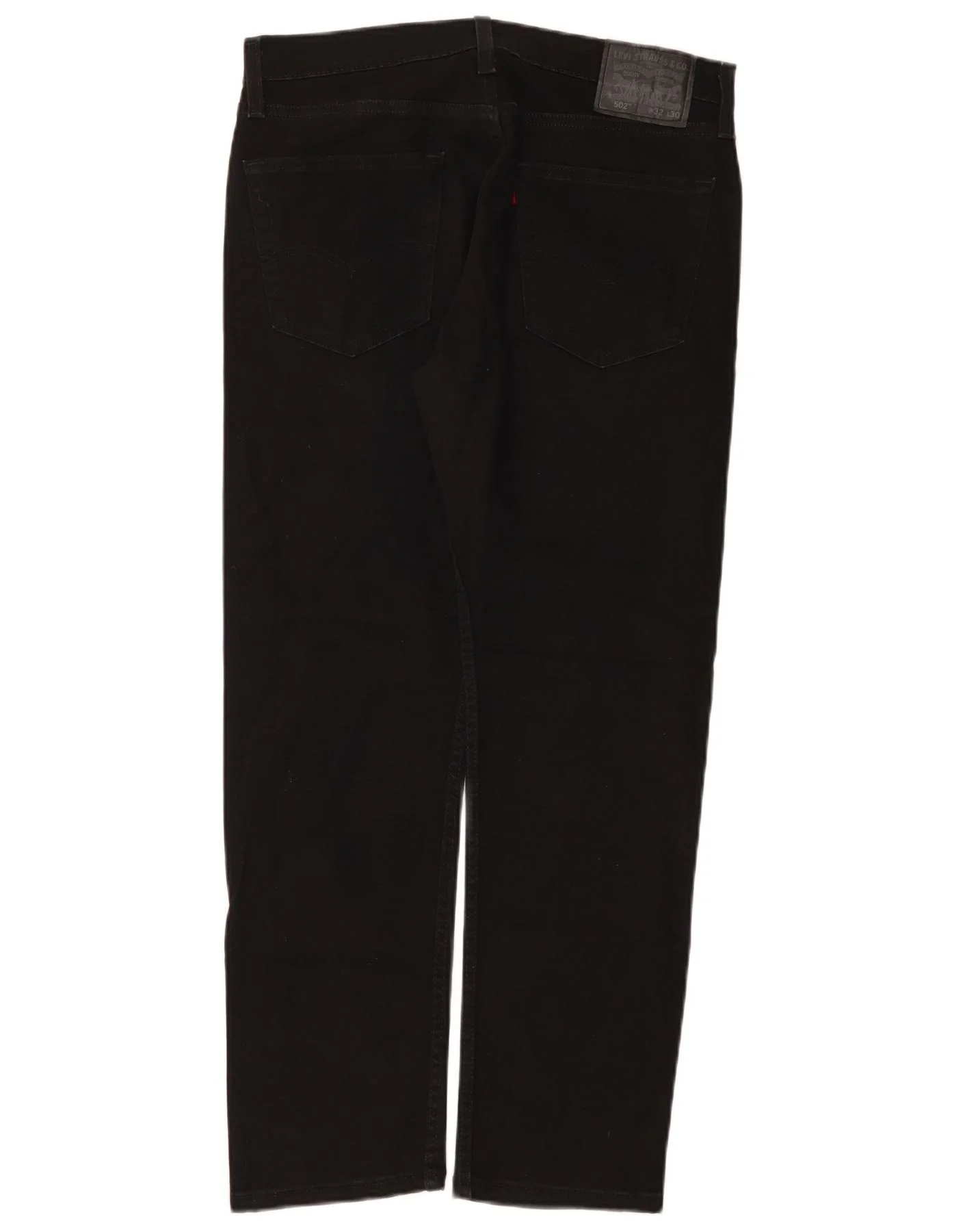 Levi's Mens 502 Tapered Jeans W32 L30 Black Cotton - Image 2