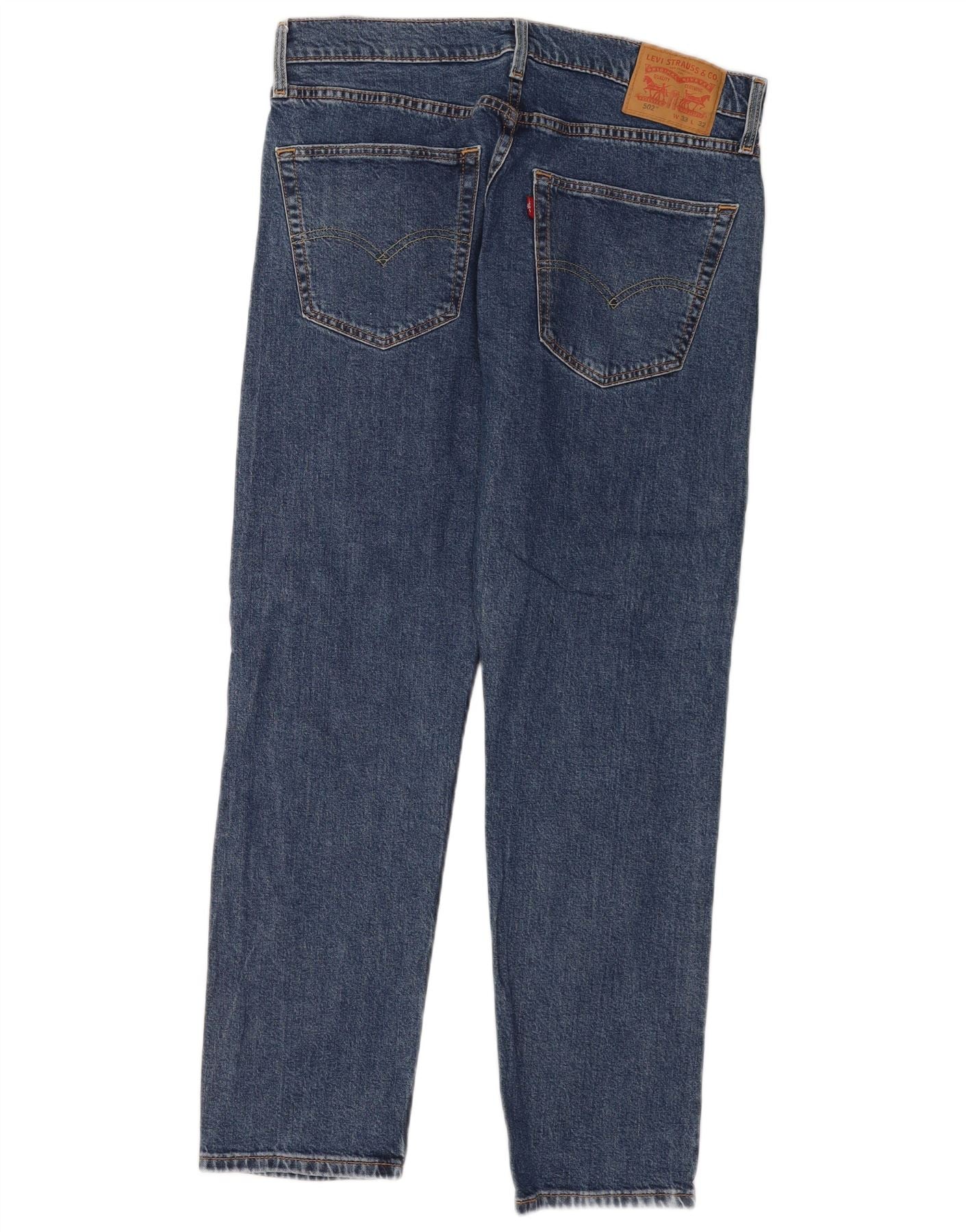 Levi's Mens 502 Tapered Jeans W33 L29 Blue Cotton - Image 2