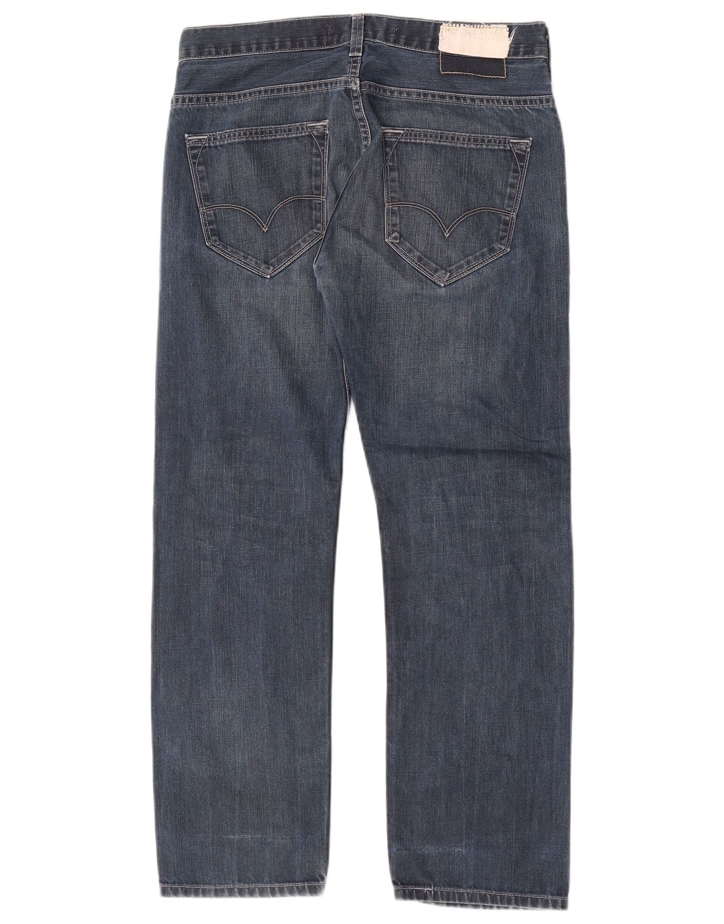 Levi's Mens 504 Straight Jeans W32 L27 Blue Cotton - Image 2