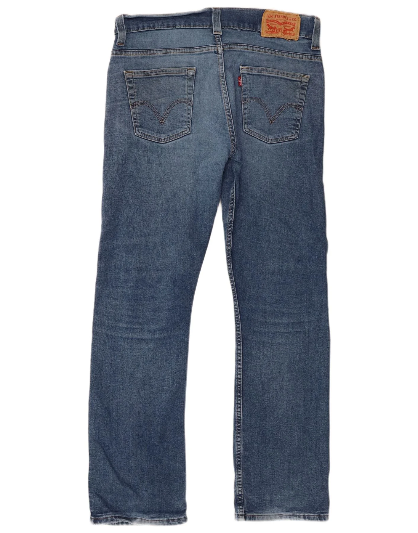 Levi's Mens 506 Straight Jeans W34 L32 Blue Cotton - Image 2