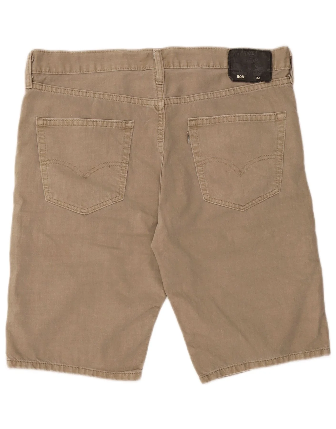 Levi's Mens 508 Denim Shorts W34 Large Beige Cotton - Image 2