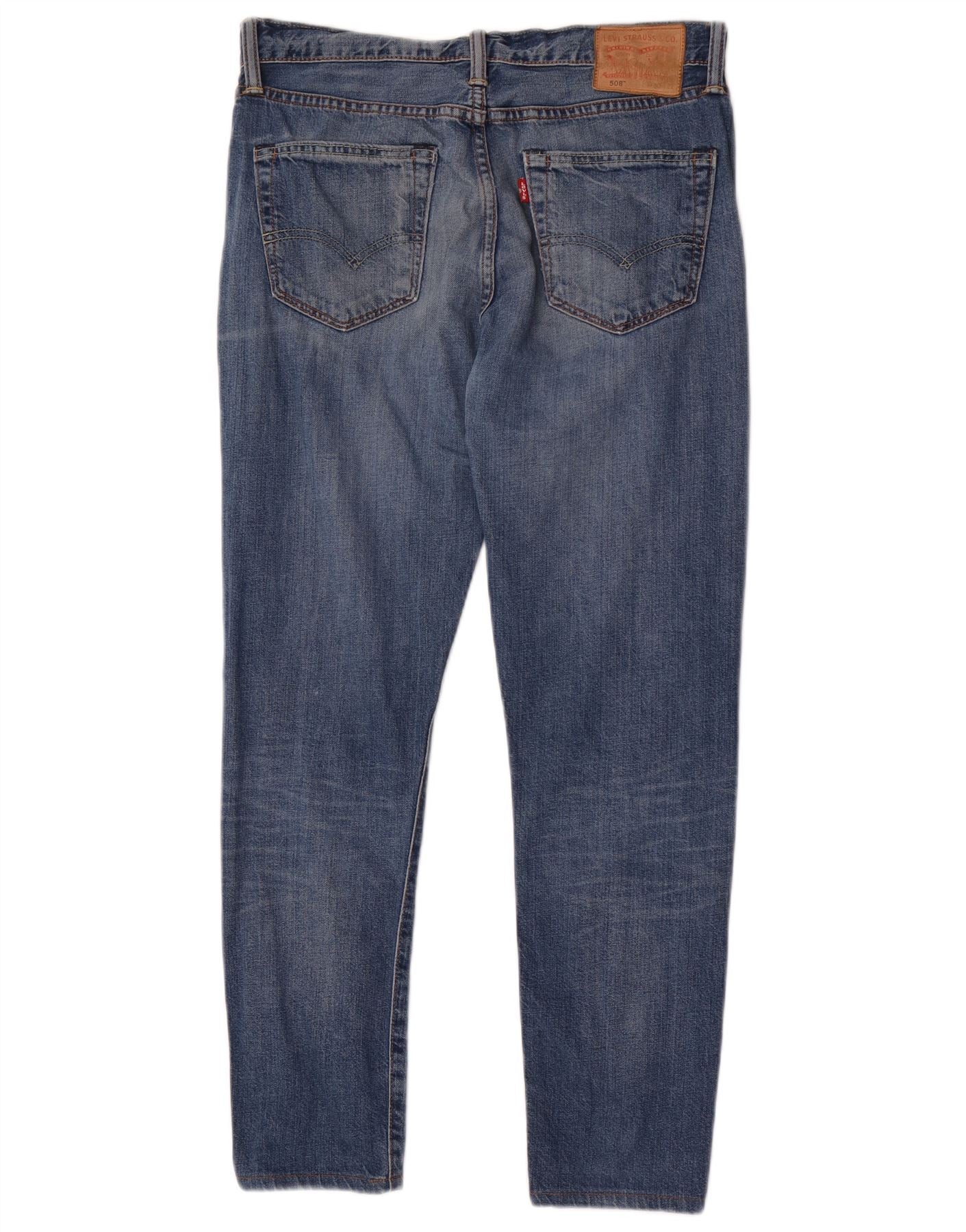 Levi's Mens 508 Regular Tapered Jeans W30 L28 Blue Cotton - Image 2