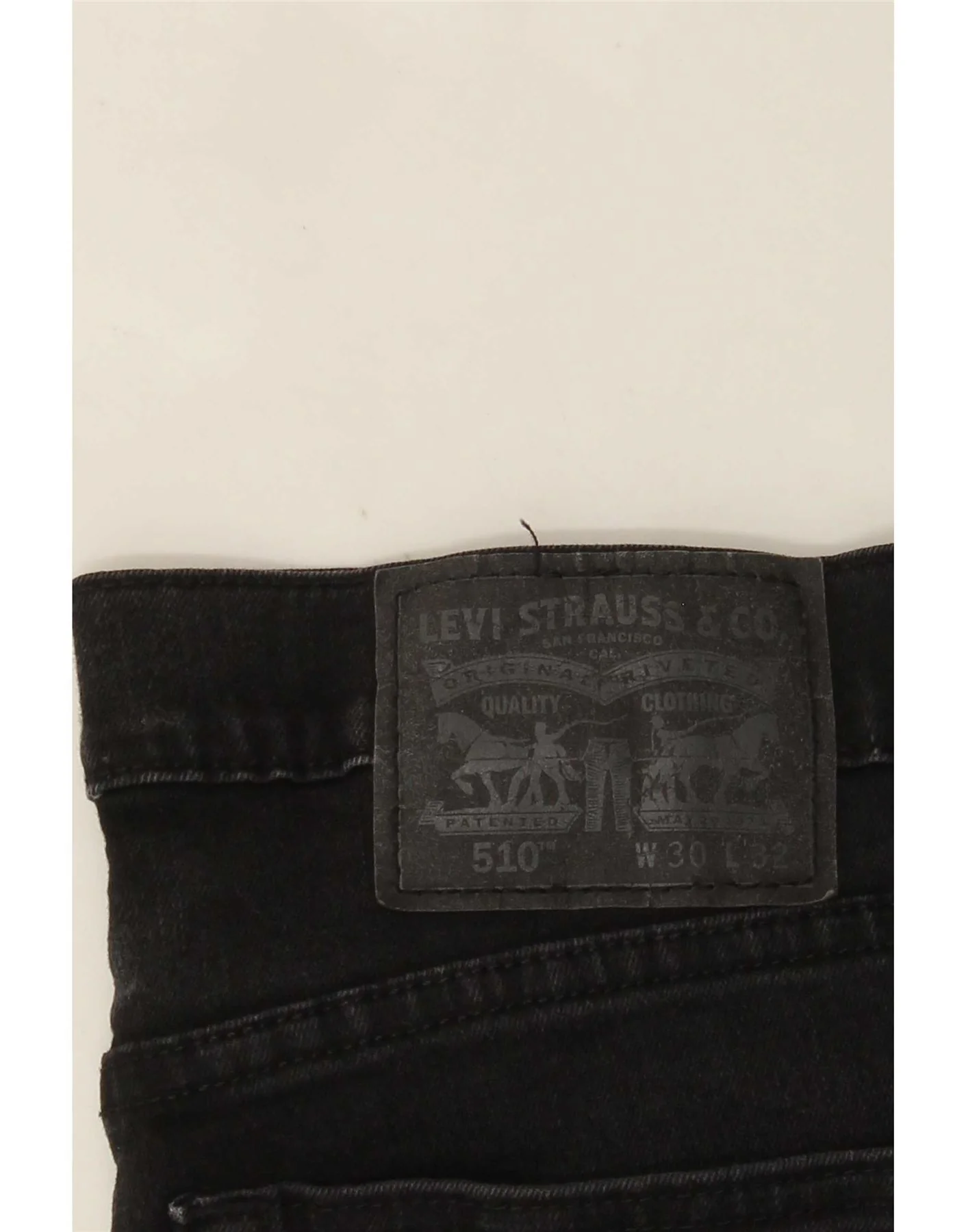 Levi's Mens 510 Skinny Jeans W30 L32 Black Cotton - Image 4
