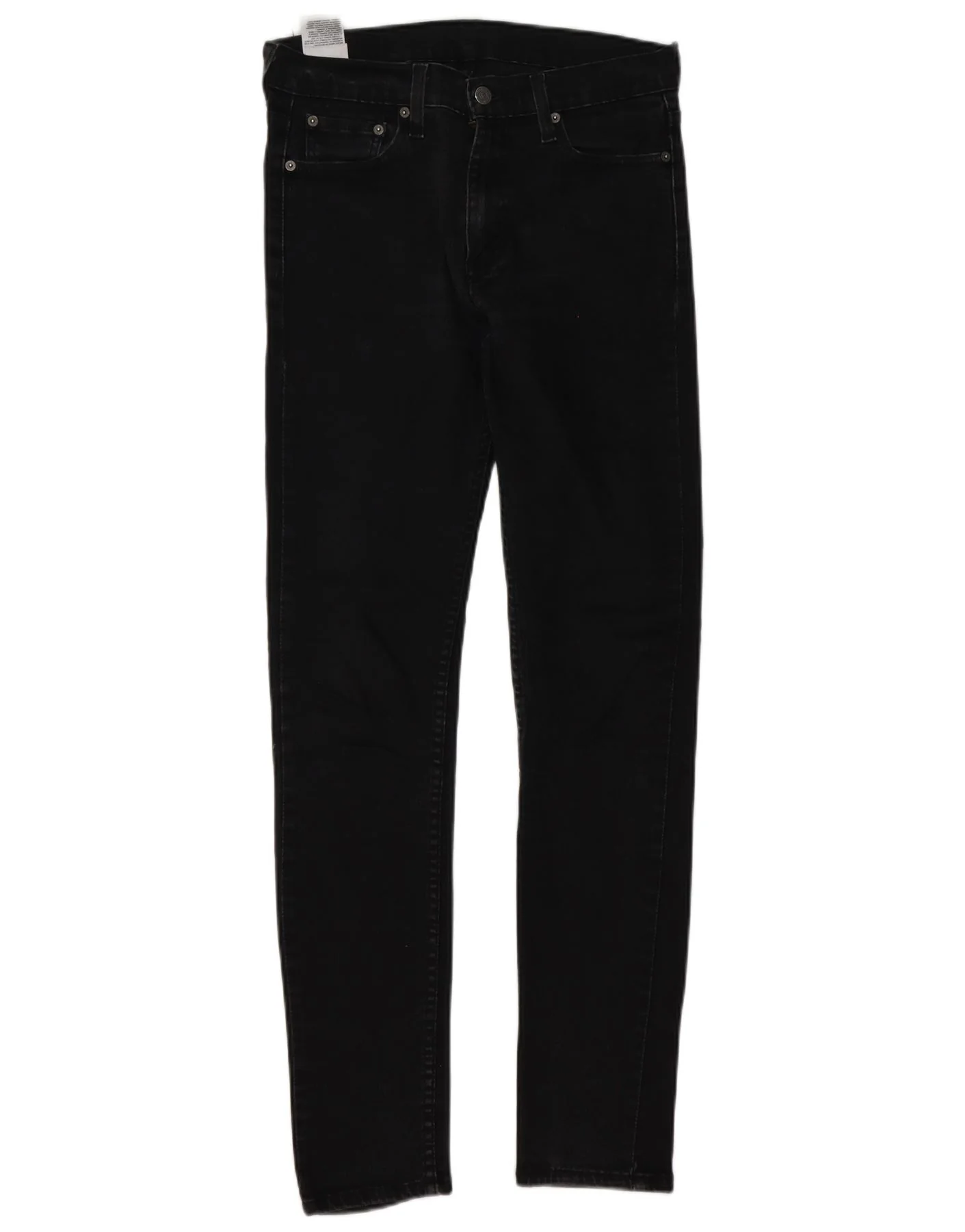 Levi's Mens 510 Skinny Jeans W30 L34 Black Cotton